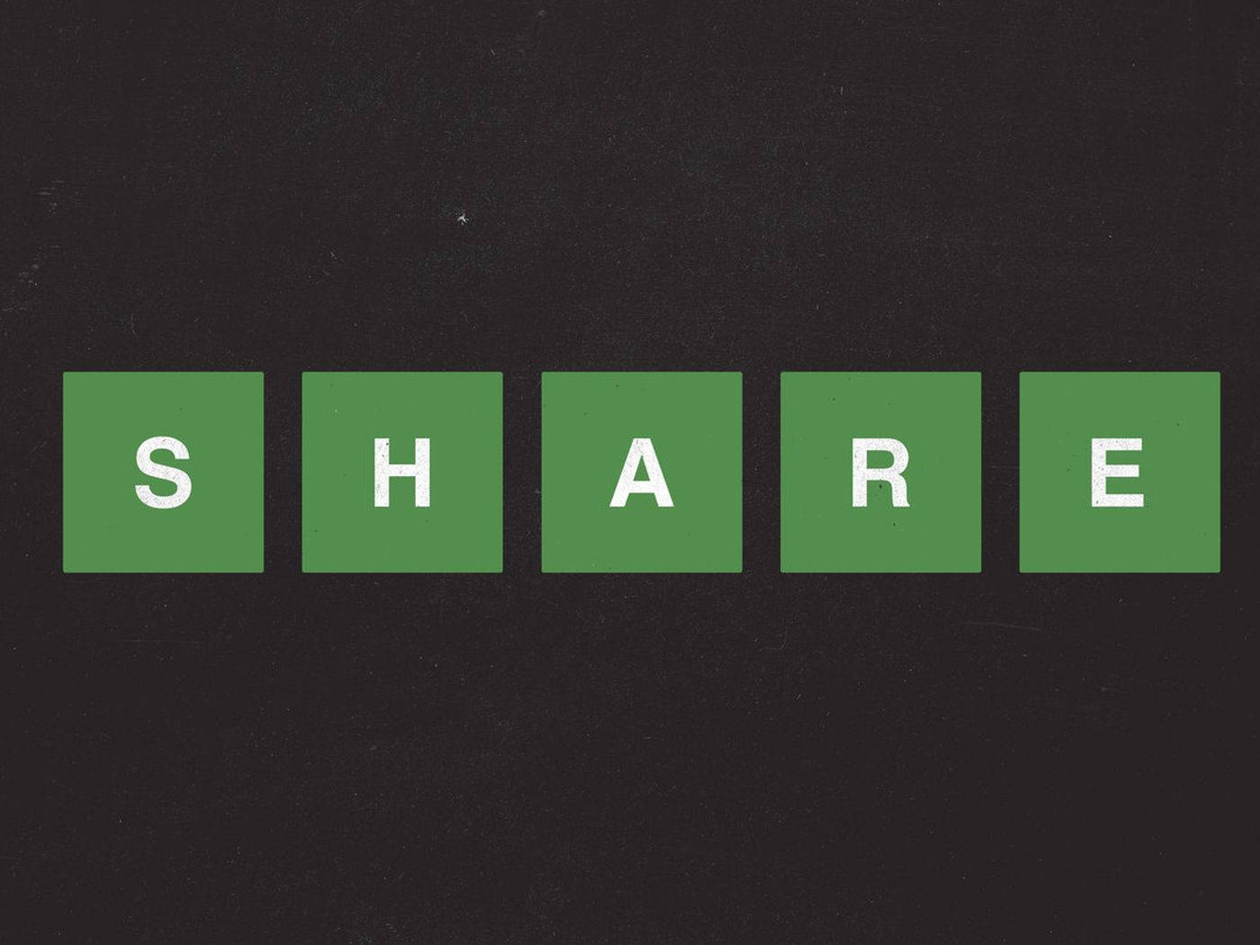 Wordle, SHARE, green blocks, HD Desktop Wallpaper