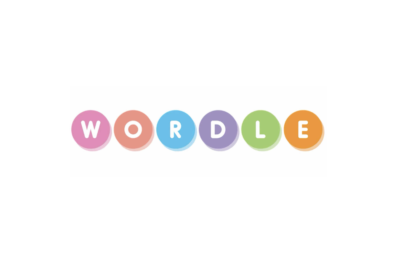 Wordle, colorful pastel circles, white background, HD Desktop Wallpaper