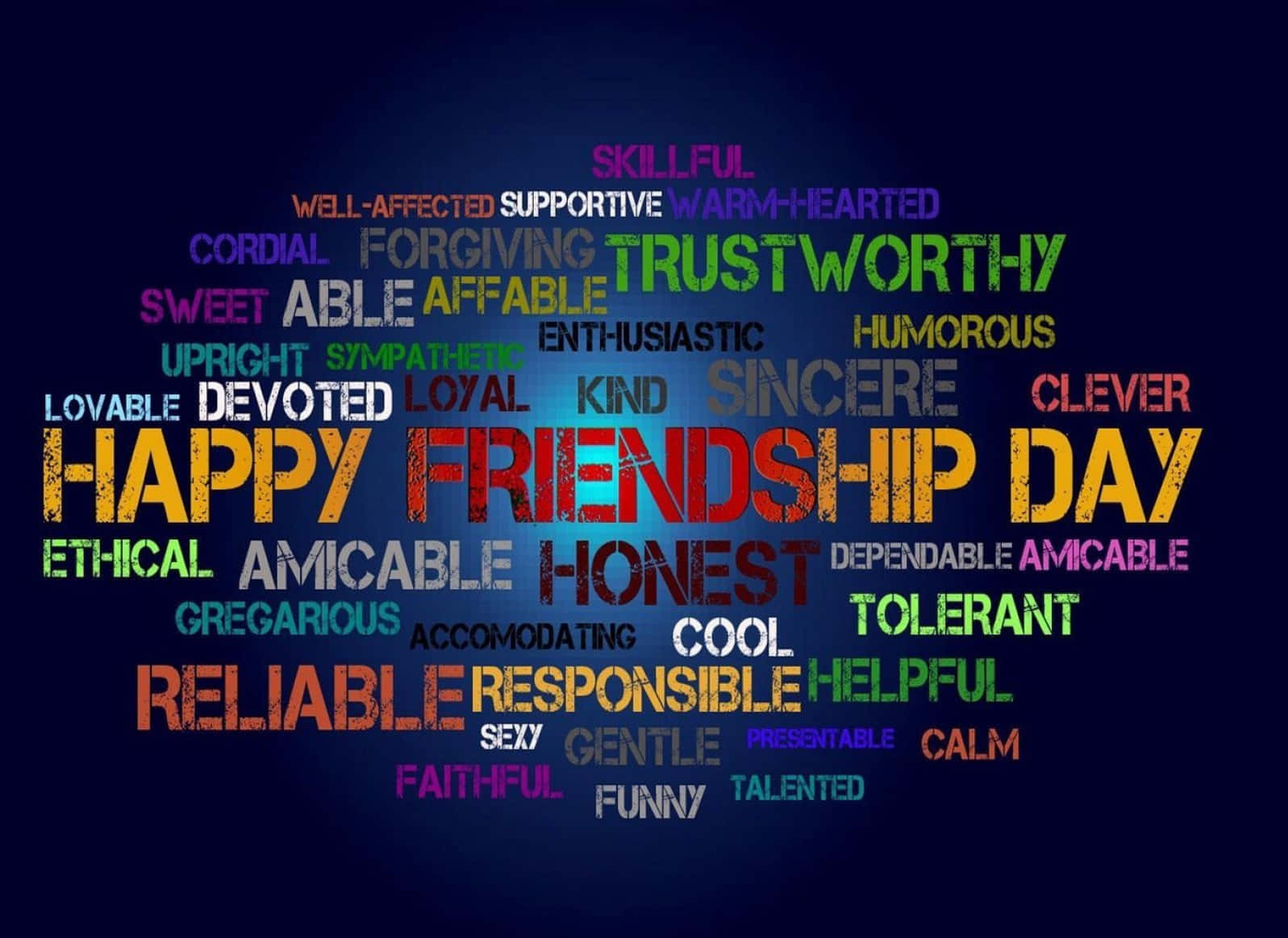 Gregarious Words HD, Friendship Day, trustworthy, HD Desktop Wallpaper