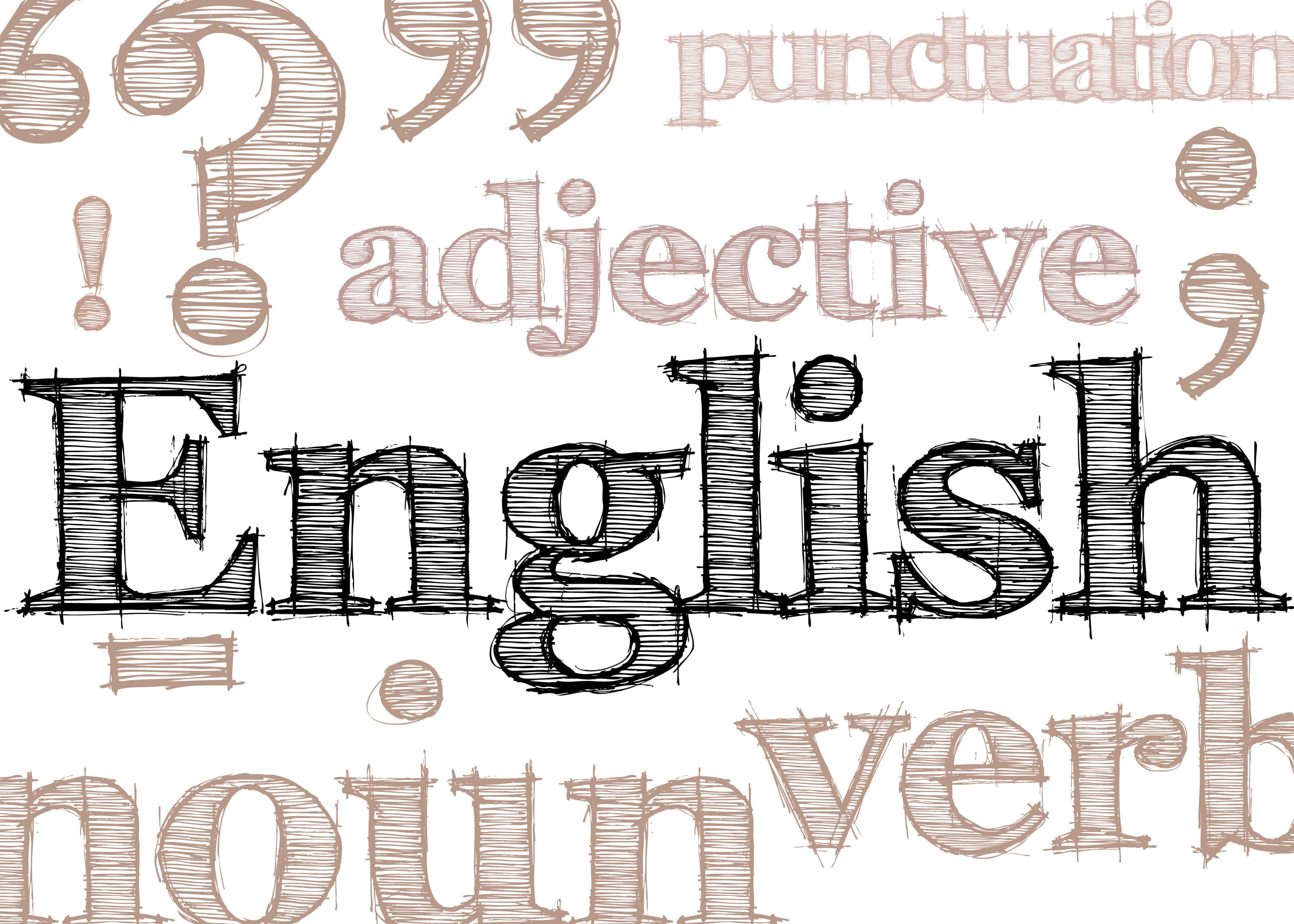 hand-drawn sketch style, words, English, 2K Desktop Wallpaper