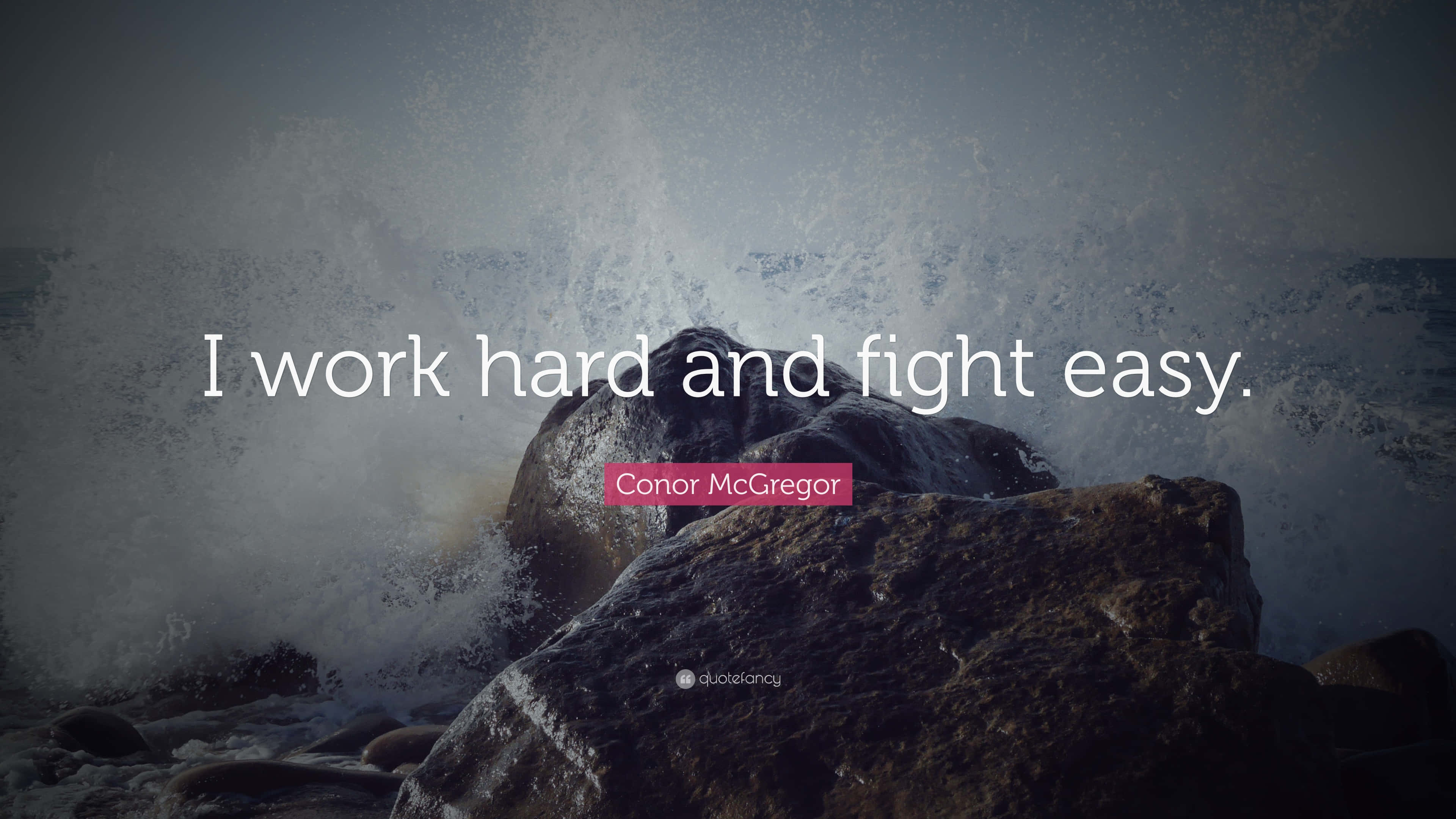 Work Hard, 3840 x 2160, ocean waves, 4K Desktop Wallpaper