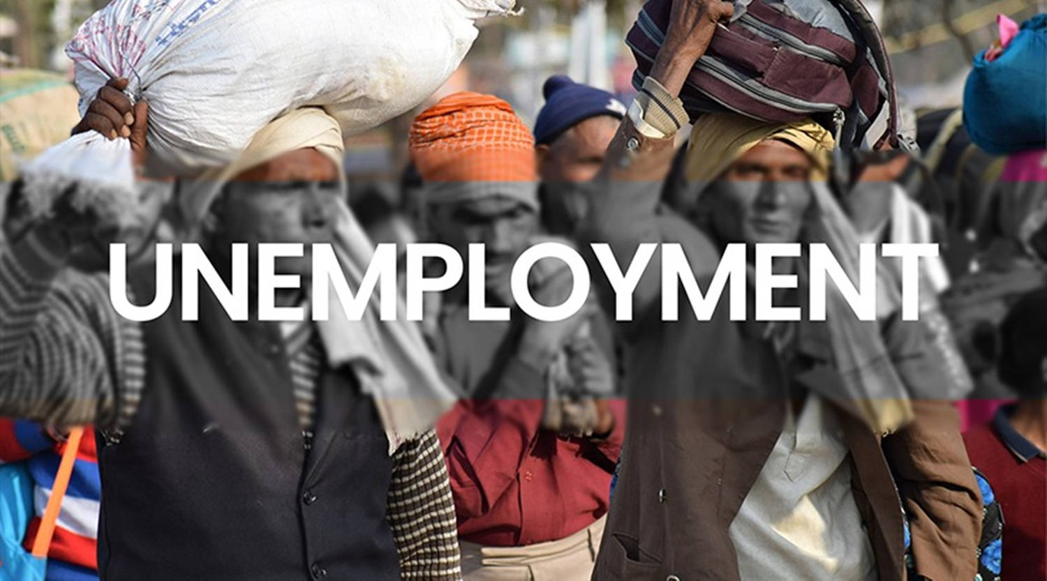 unemployment, black and white, typography, HD Desktop Wallpaper