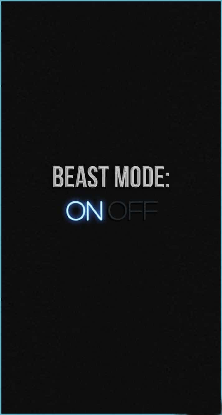 beast mode, glowing blue neon, black background, HD Phone Wallpaper