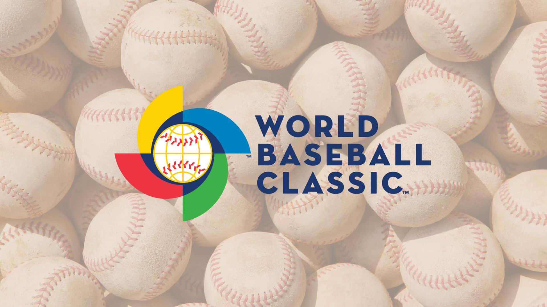 World Baseball Classic, white baseballs, red stitching, Full HD Desktop Wallpaper