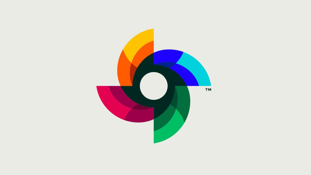 World Baseball Classic, abstract logo, colorful curved segments, SD Desktop Wallpaper