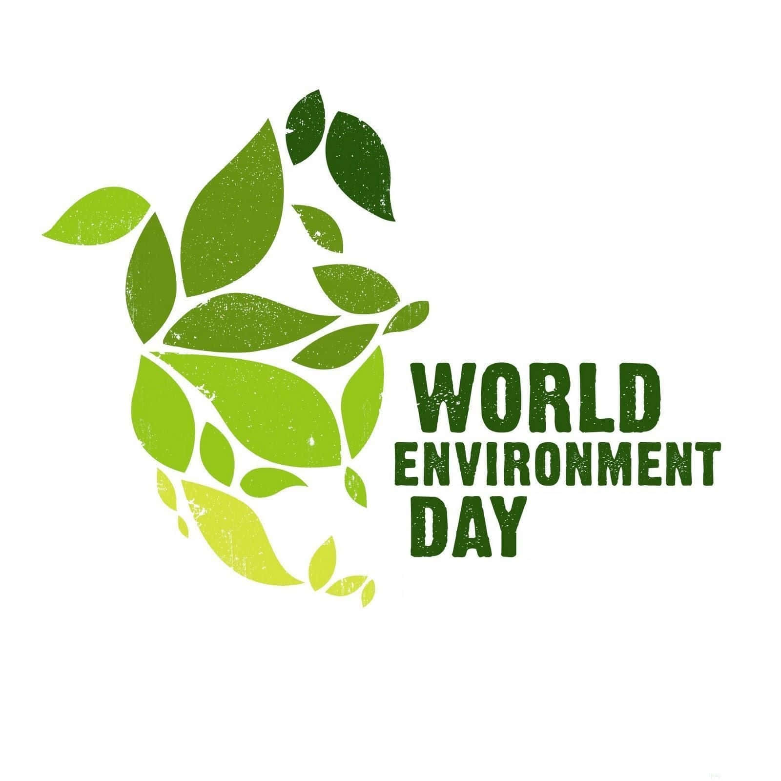 World Environment Day, green leaves, stylized globe, HD Desktop Wallpaper