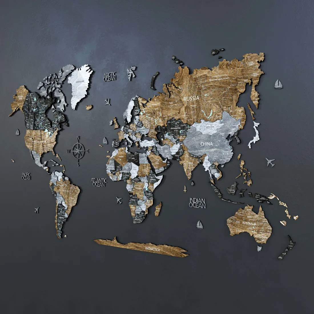 World Map Aesthetic