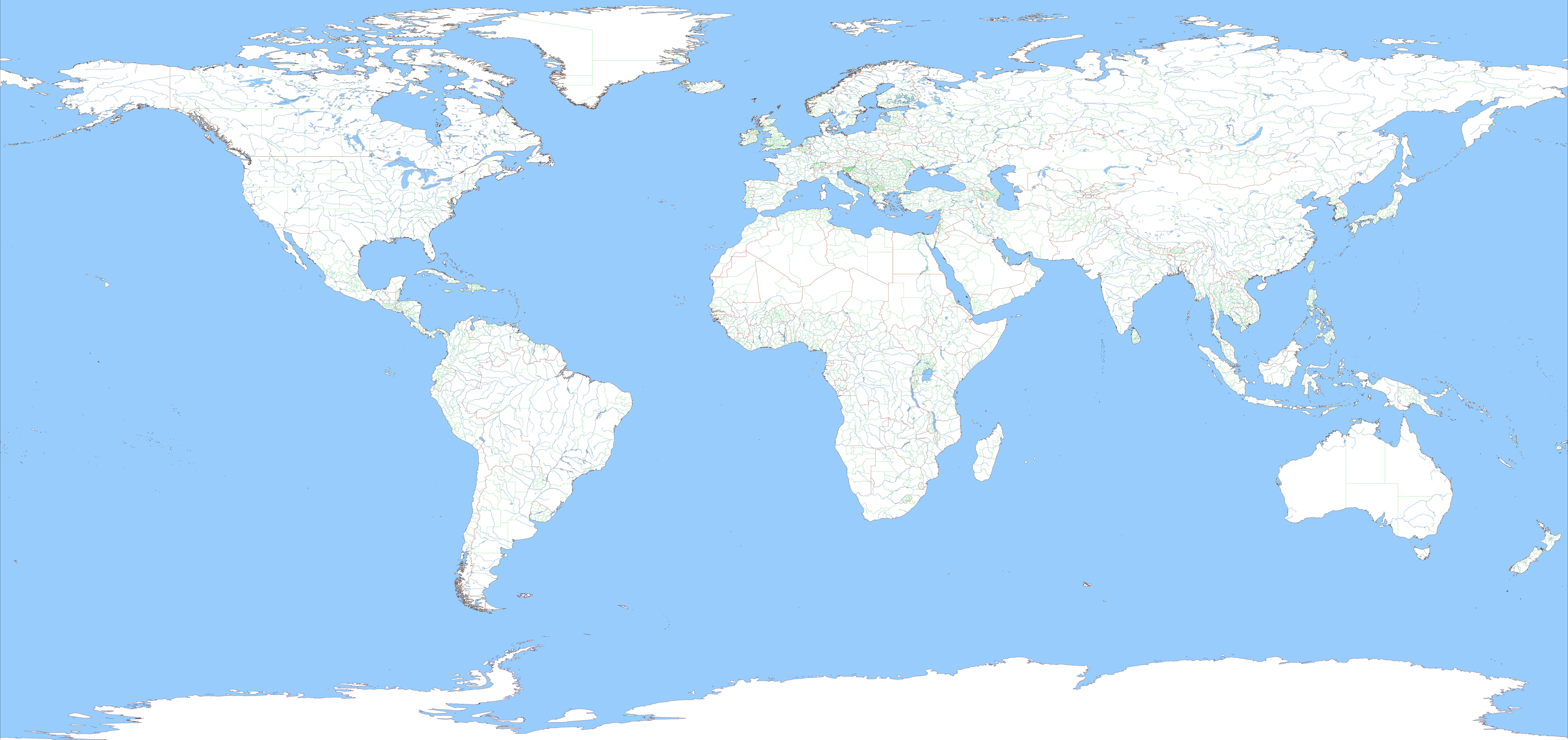 simple white world map 4k, 4K, white landmasses, 8K Desktop Wallpaper