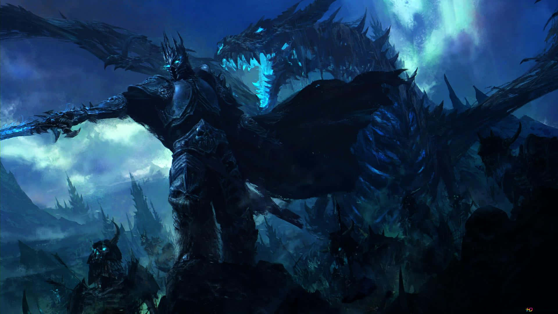 World of Warcraft, 1920x1080, dark armored warrior, Full HD Desktop Wallpaper