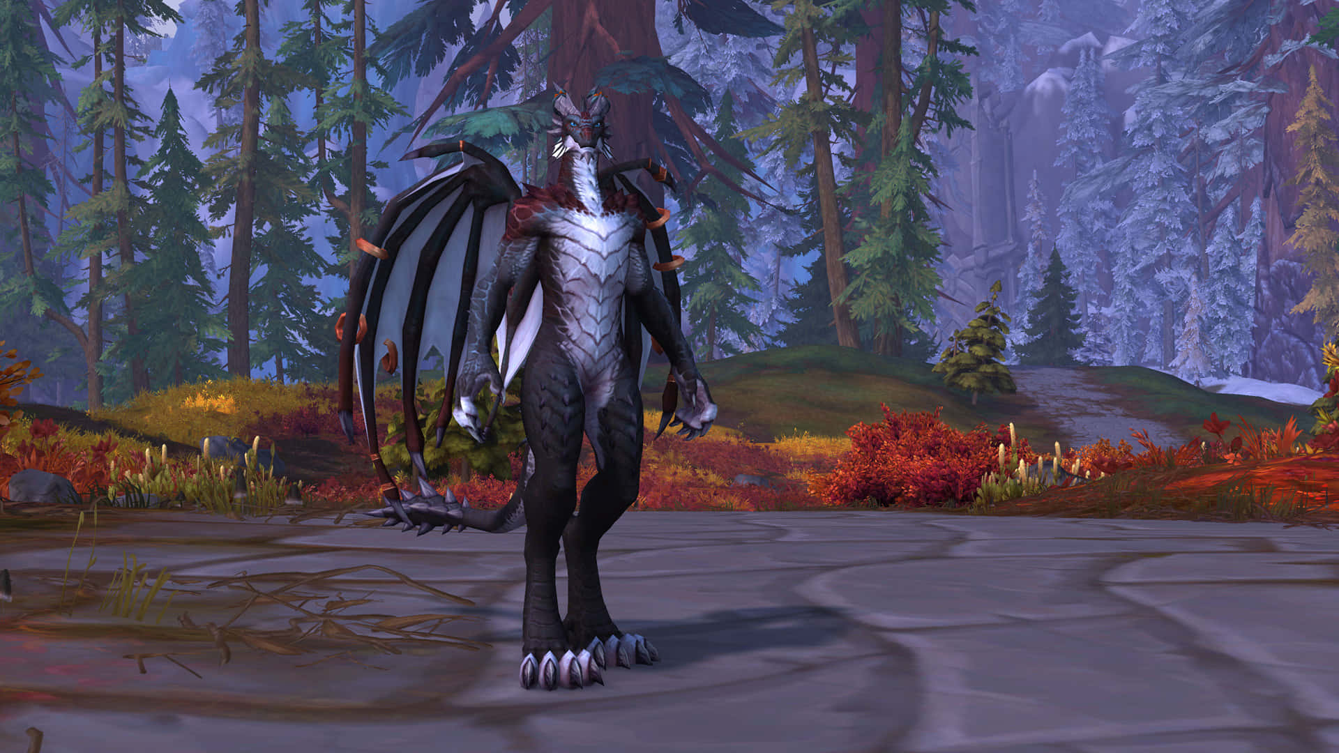 World of Warcraft, races, dragon-like creature, Full HD Desktop Wallpaper