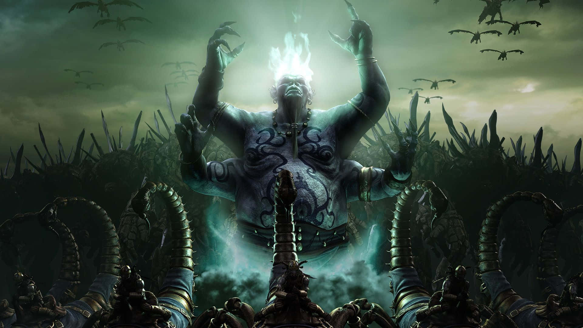 World of Warcraft, demon, tattooed deity, Full HD Desktop Wallpaper