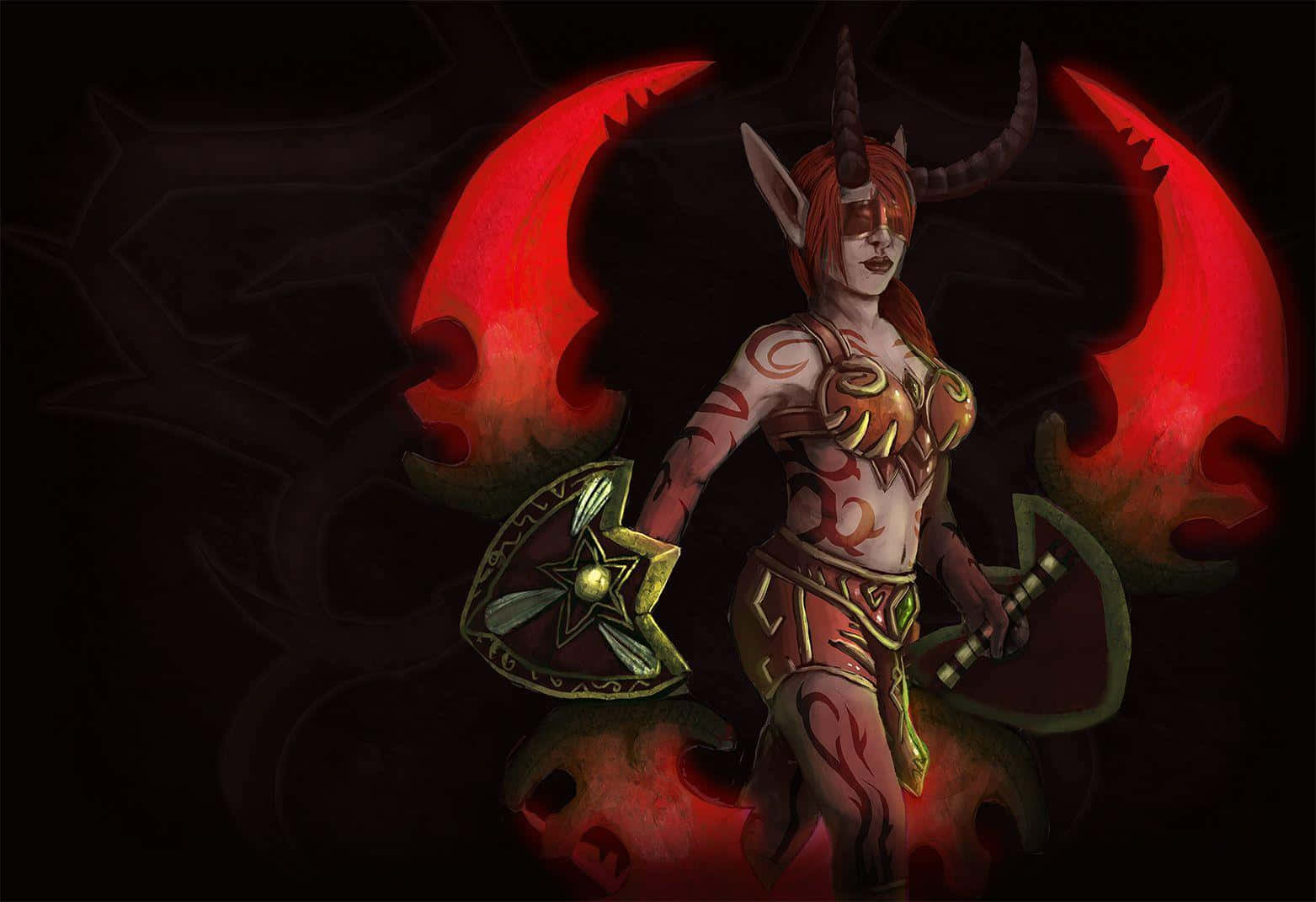 Demon Hunter, World Of Warcraft, demonic female warrior, HD Desktop Wallpaper
