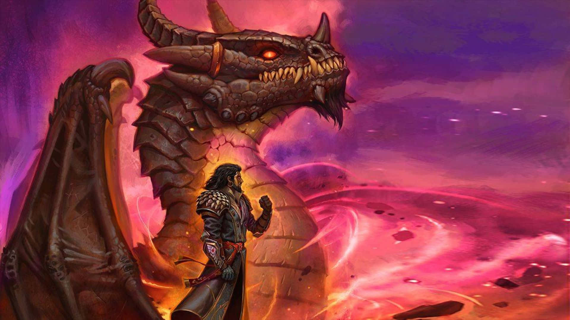 World of Warcraft, warrior, armored dragon, Full HD Desktop Wallpaper