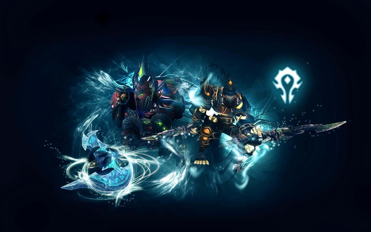 World of Warcraft, mage, glowing blue energy, HD Desktop Wallpaper