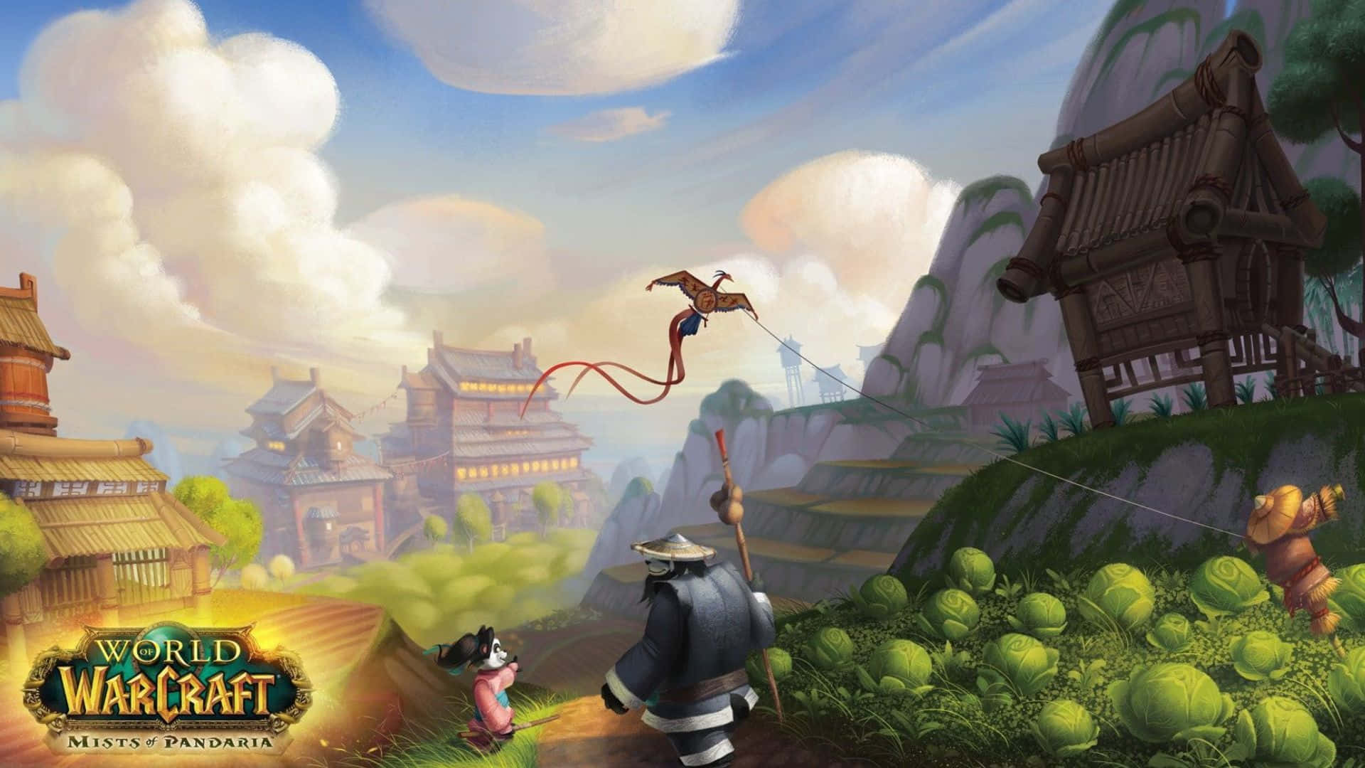 Mists of Pandaria, World of Warcraft, panda monk, Full HD Desktop Wallpaper