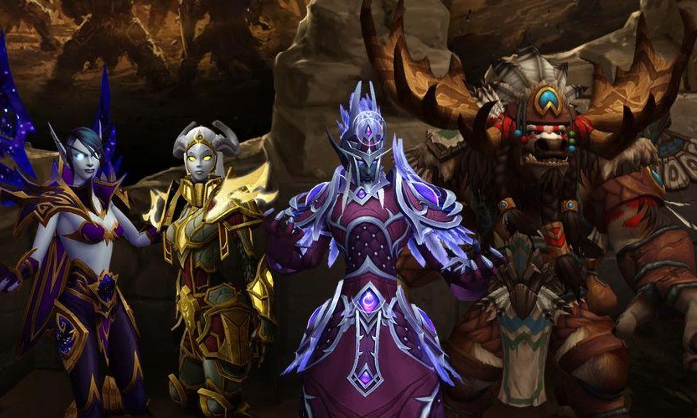 World of Warcraft Races, fantasy characters, ornate armor, Full HD Desktop Wallpaper