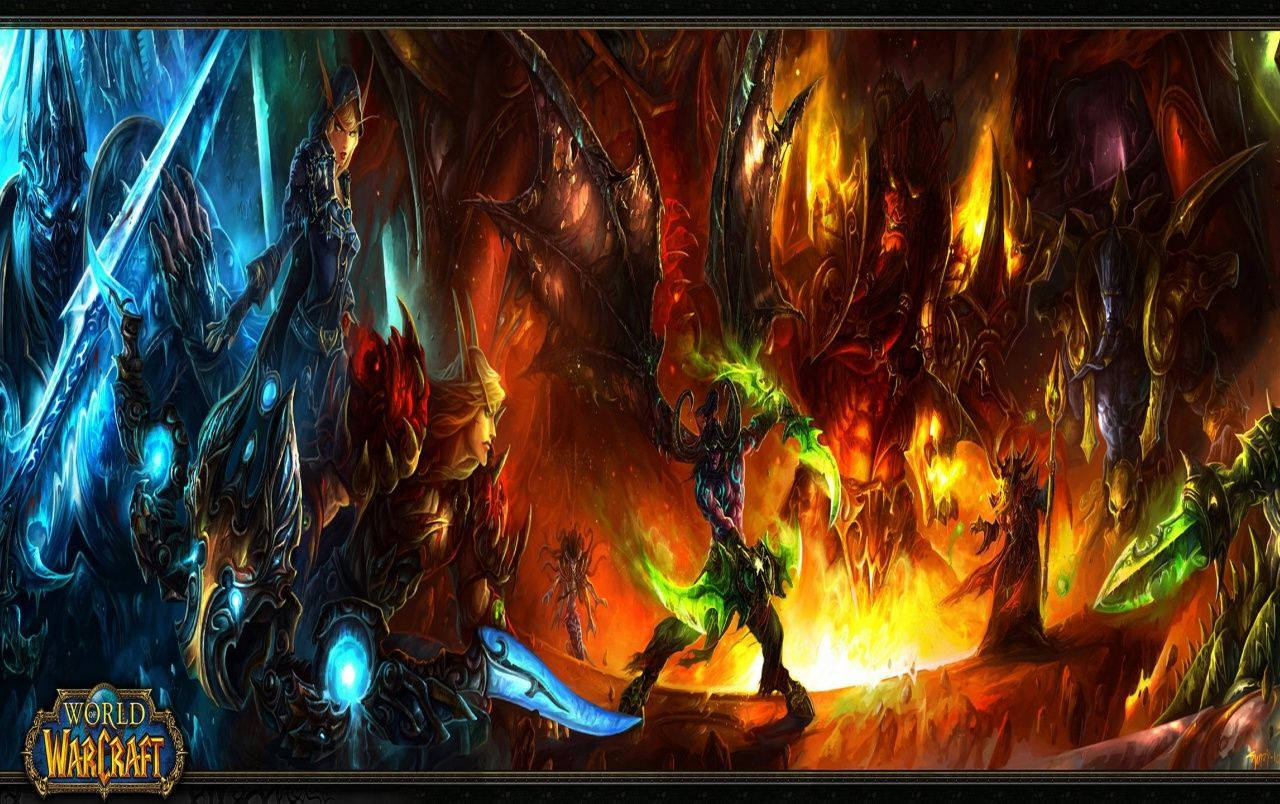 World Of Warcraft The Burning Crusade, blue faction, red faction, HD Desktop Wallpaper