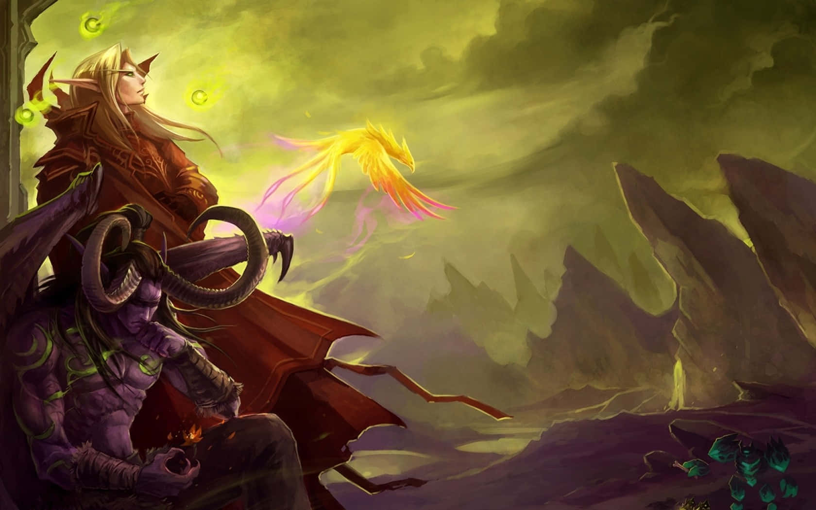 World of Warcraft The Burning Crusade, fantasy elf, demon, HD Desktop Wallpaper