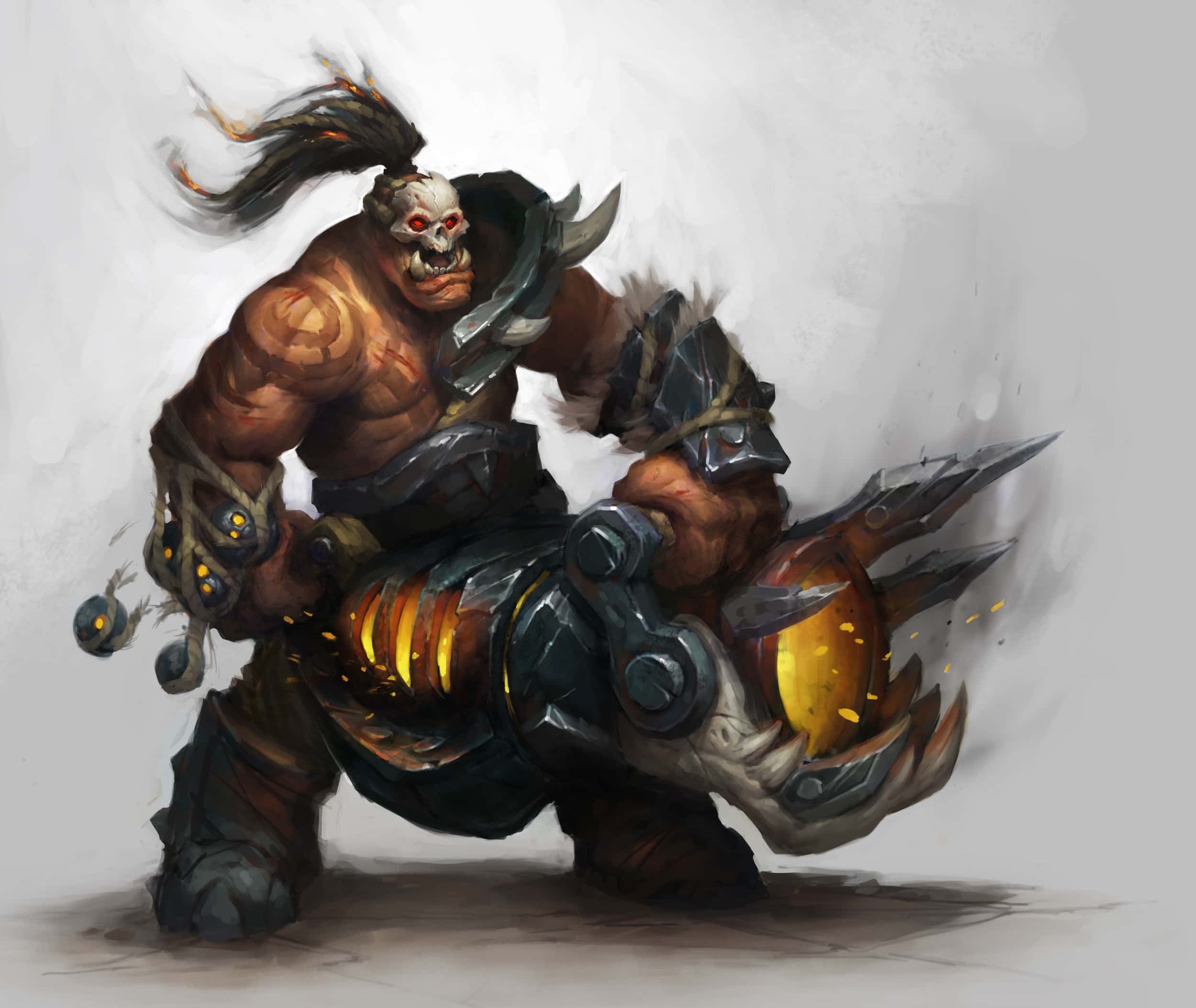 Warlords Of Draenor, World Of Warcraft, orc warrior, Full HD Desktop Wallpaper