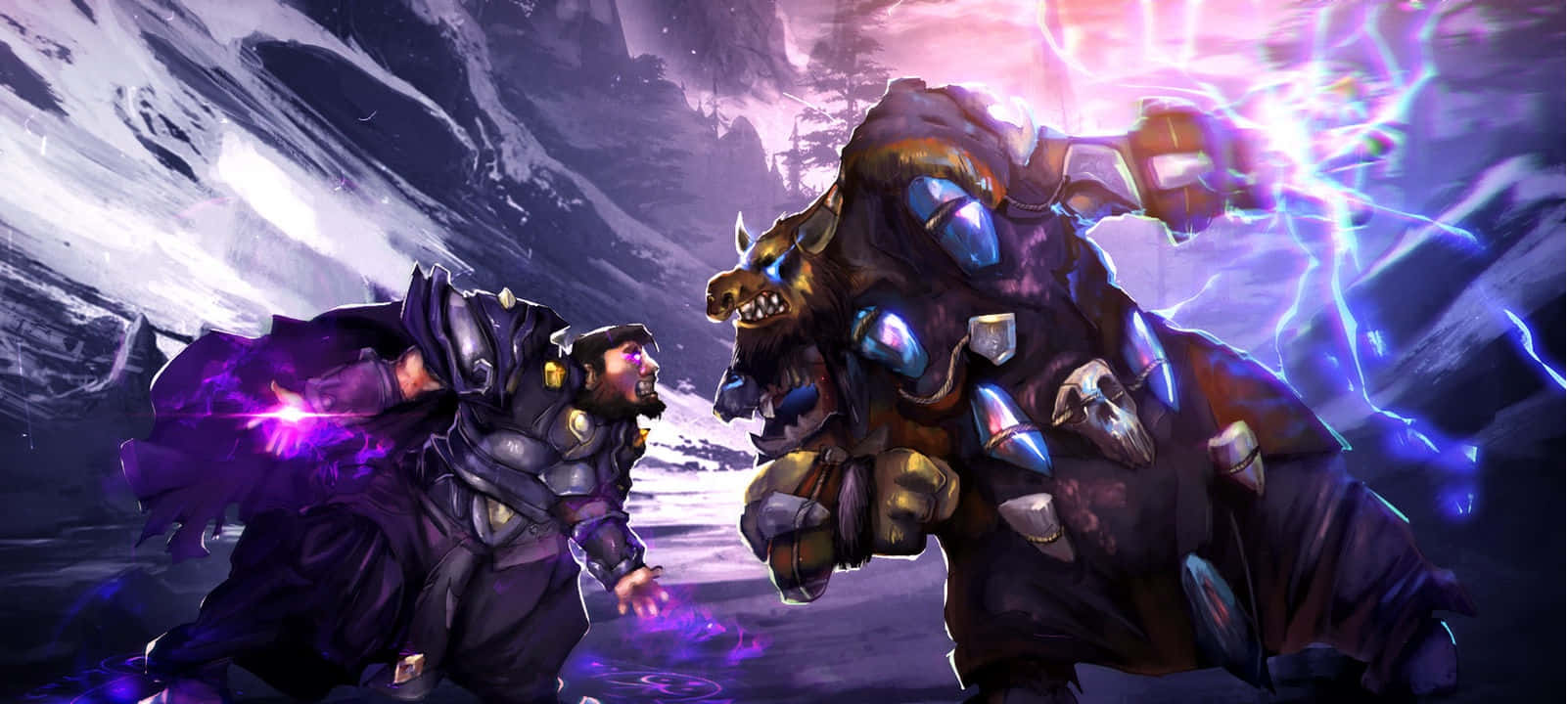 World Of Warcraft Warlords Of Draenor, mage, giant beast, HD Desktop Wallpaper