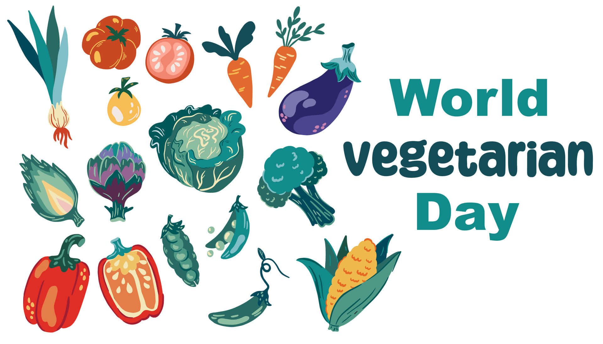 World Vegetarian Day, tomatoes, carrots, Full HD Desktop Wallpaper