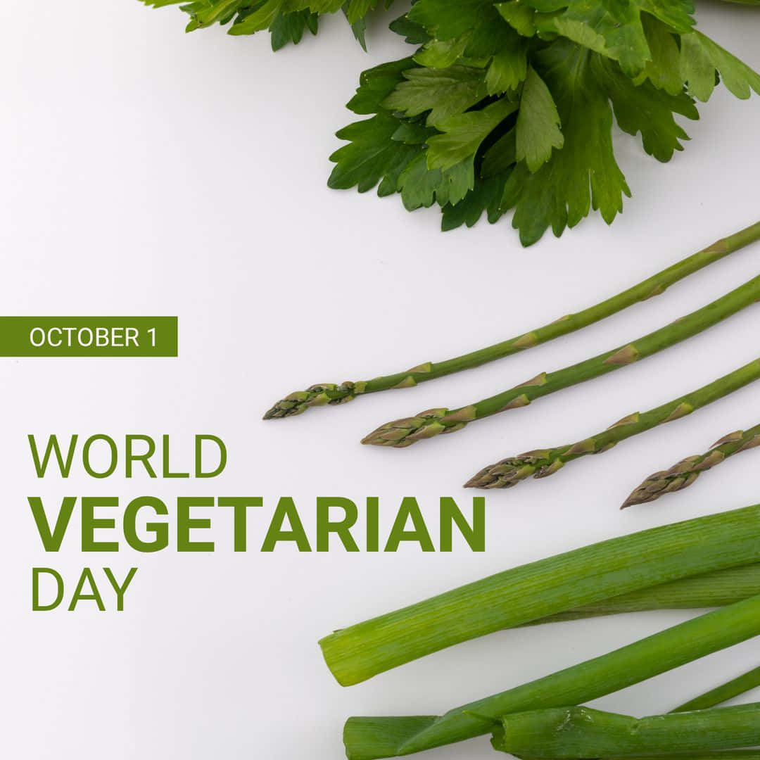 World Vegetarian Day, asparagus, parsley, SD Desktop Wallpaper