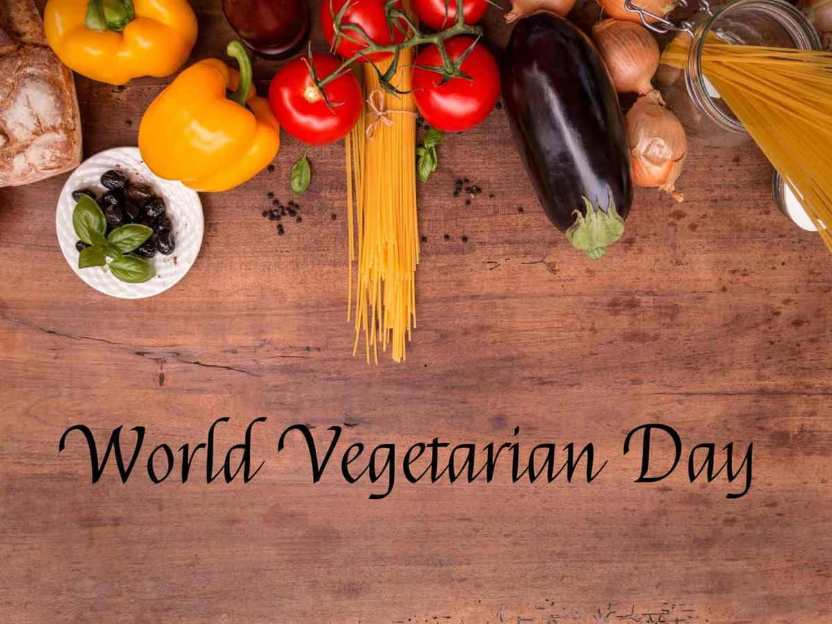 World Vegetarian Day, fresh vegetables, pasta, SD Desktop Wallpaper