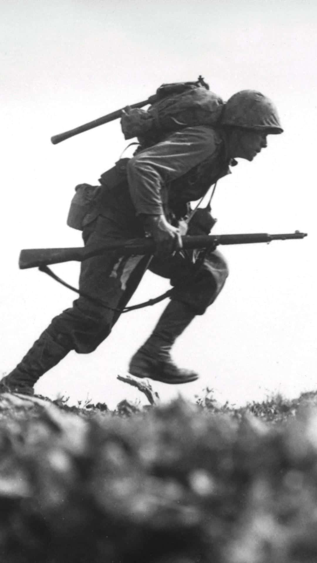 World War 2, iPhone, soldier, Full HD Phone Wallpaper