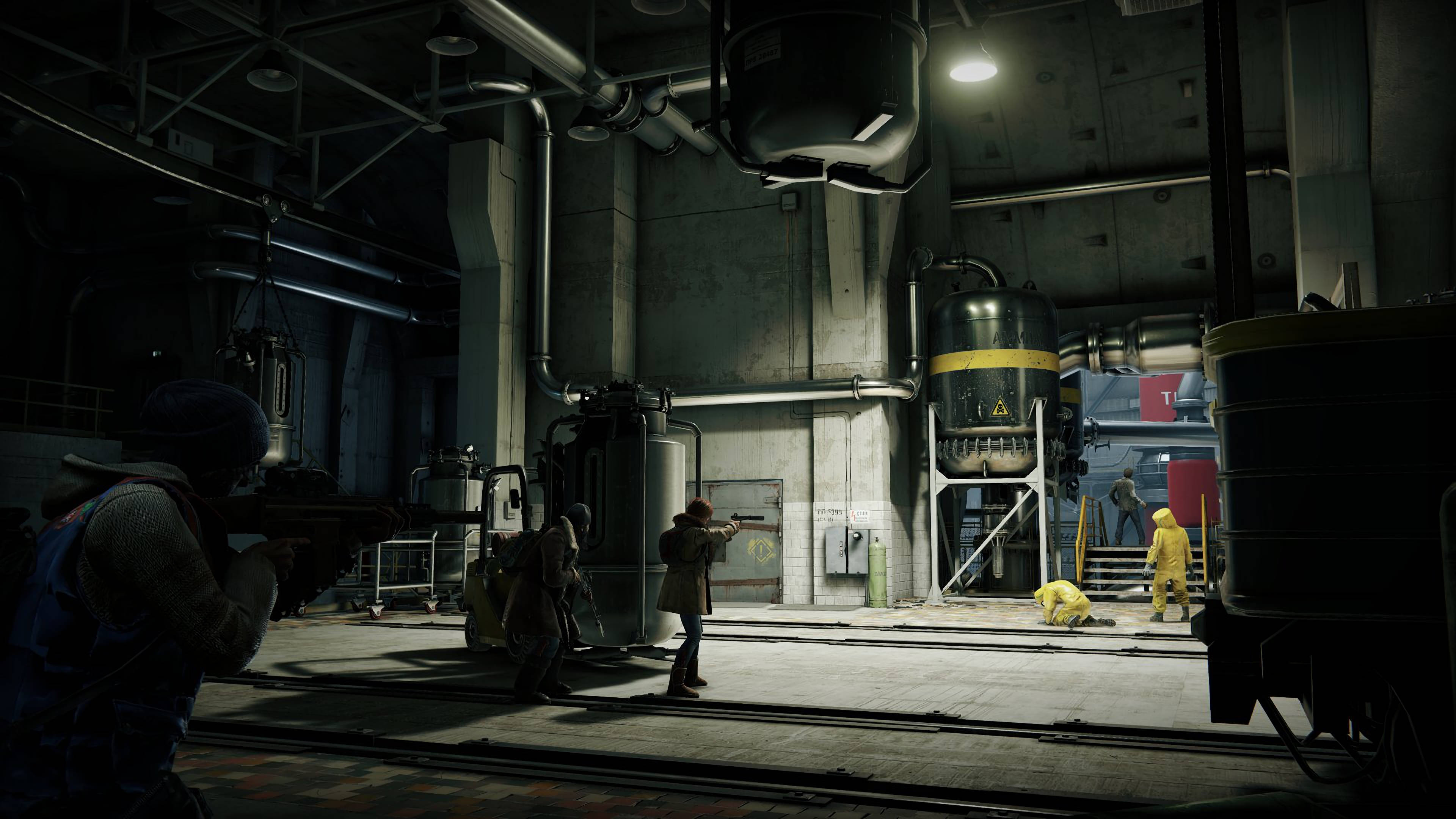 World War Z 4K, laboratory, dim industrial facility, 4K Desktop Wallpaper