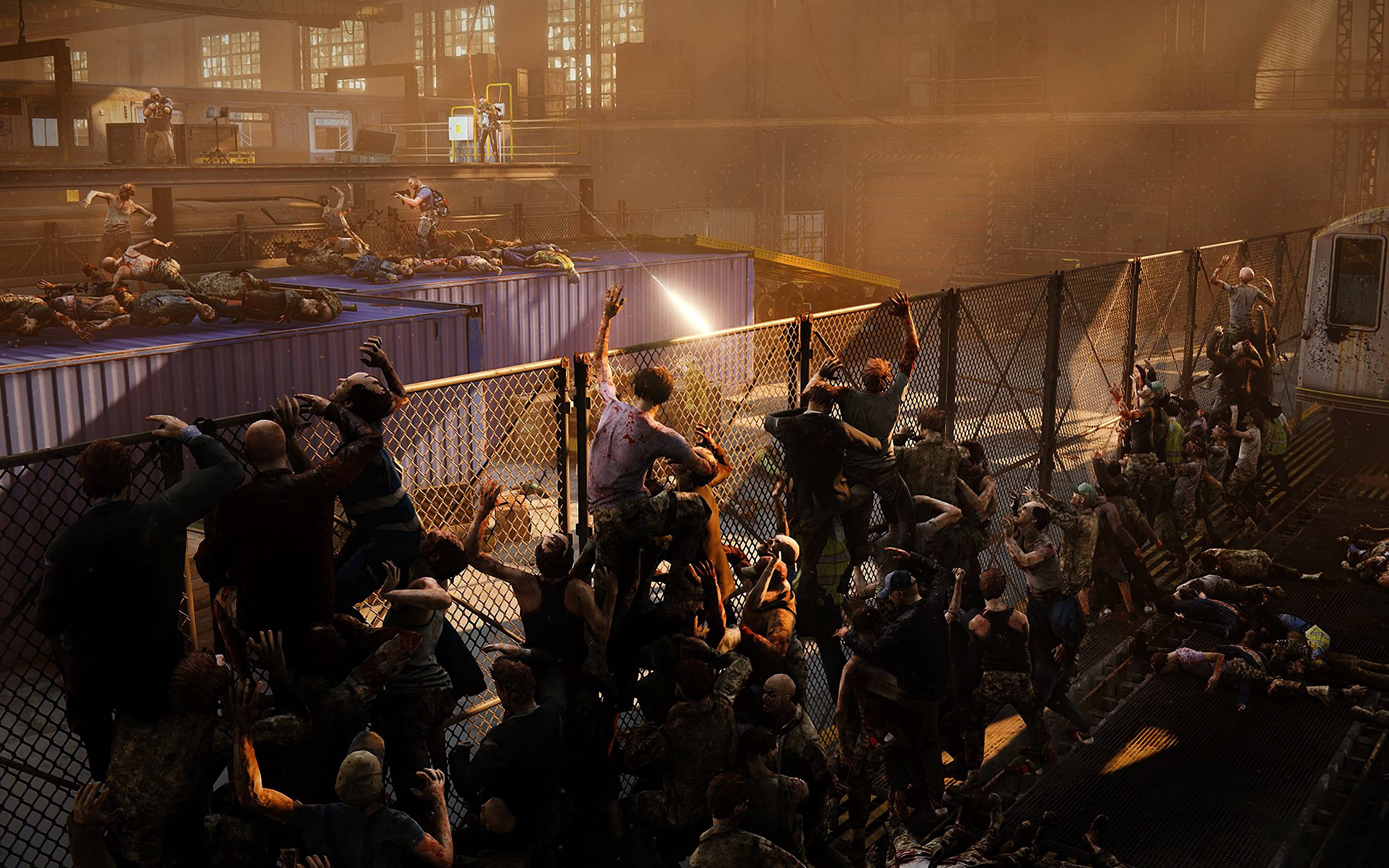 World War Z 4K, zombies, survivors, 2K Desktop Wallpaper