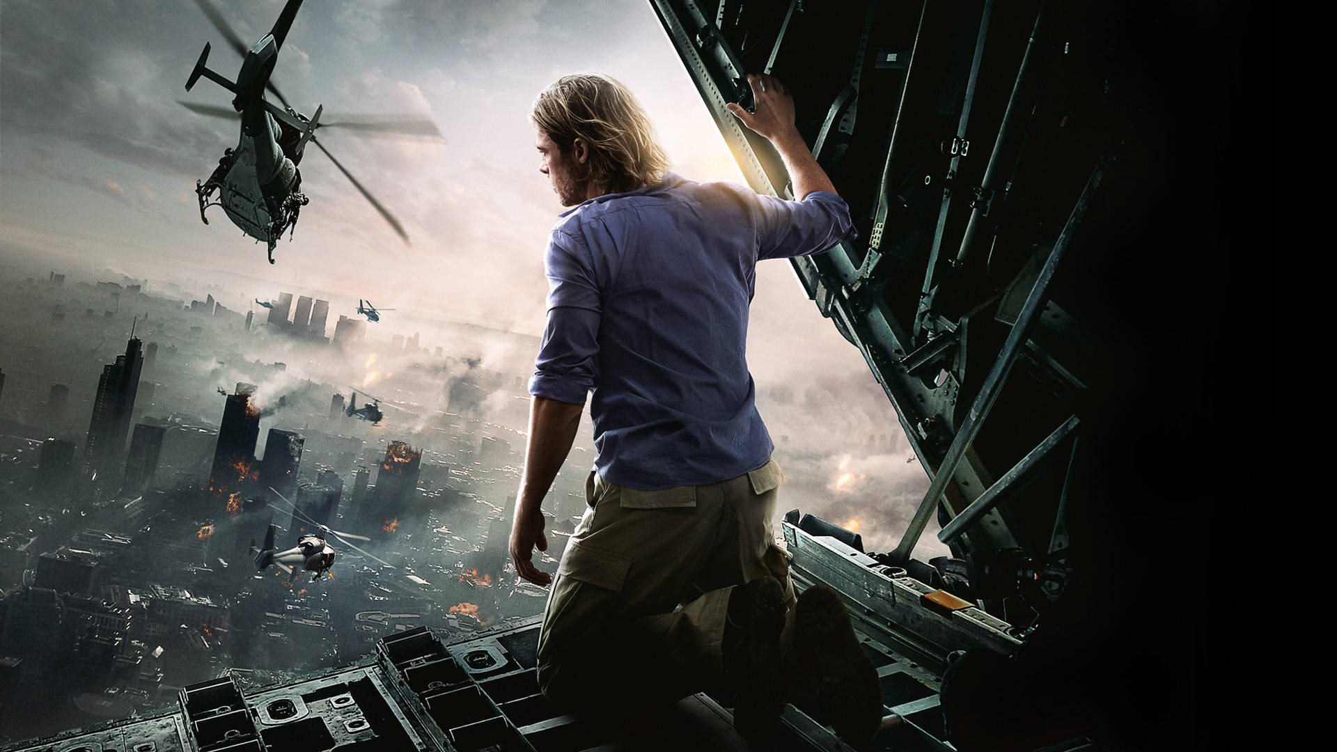 World War Z, destroyed city, damaged aircraft, Full HD Desktop Wallpaper