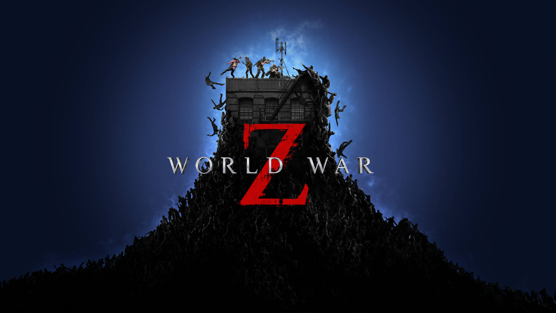 World War Z, zombies, red Z logo, Full HD Desktop Wallpaper