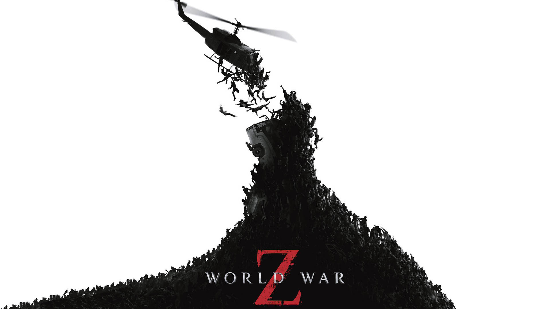 World War Z, zombies, helicopter, Full HD Desktop Wallpaper