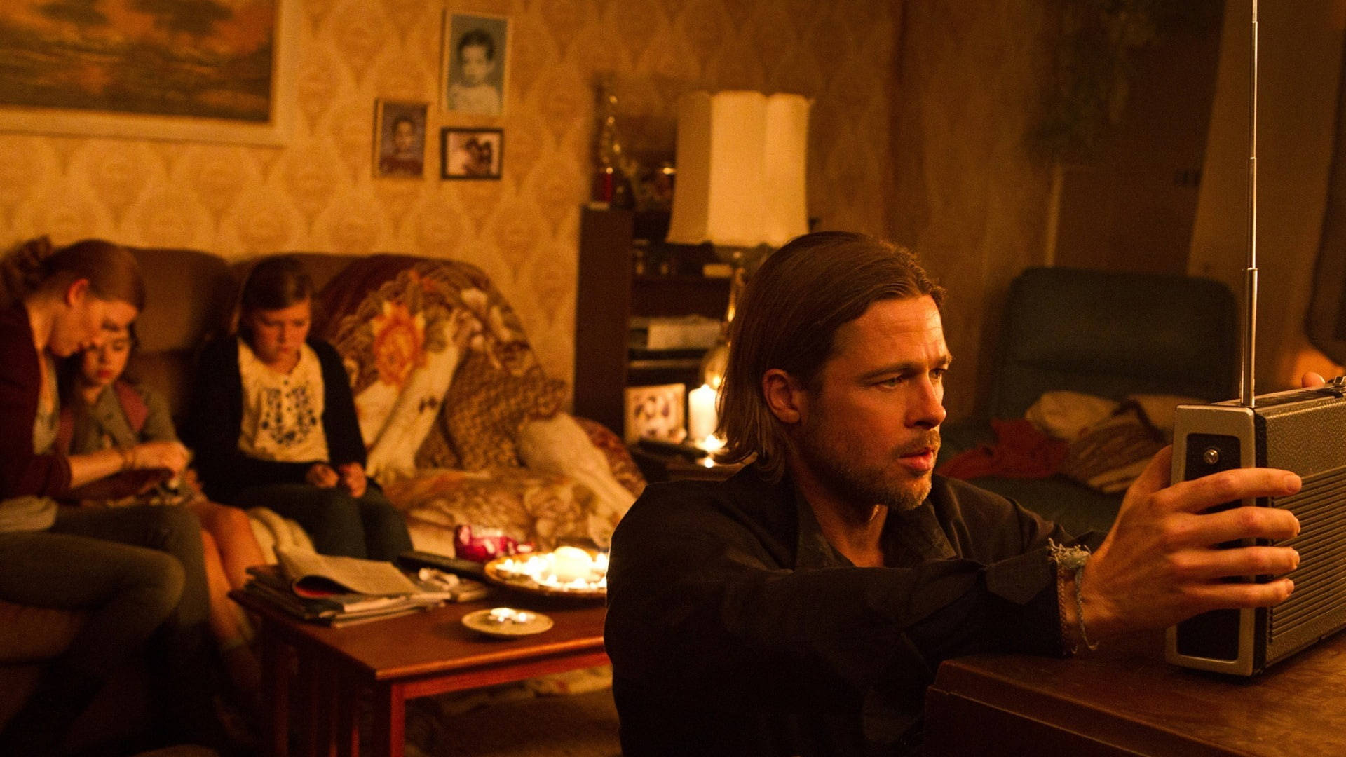 World War Z, vintage radio, warmly lit, Full HD Desktop Wallpaper