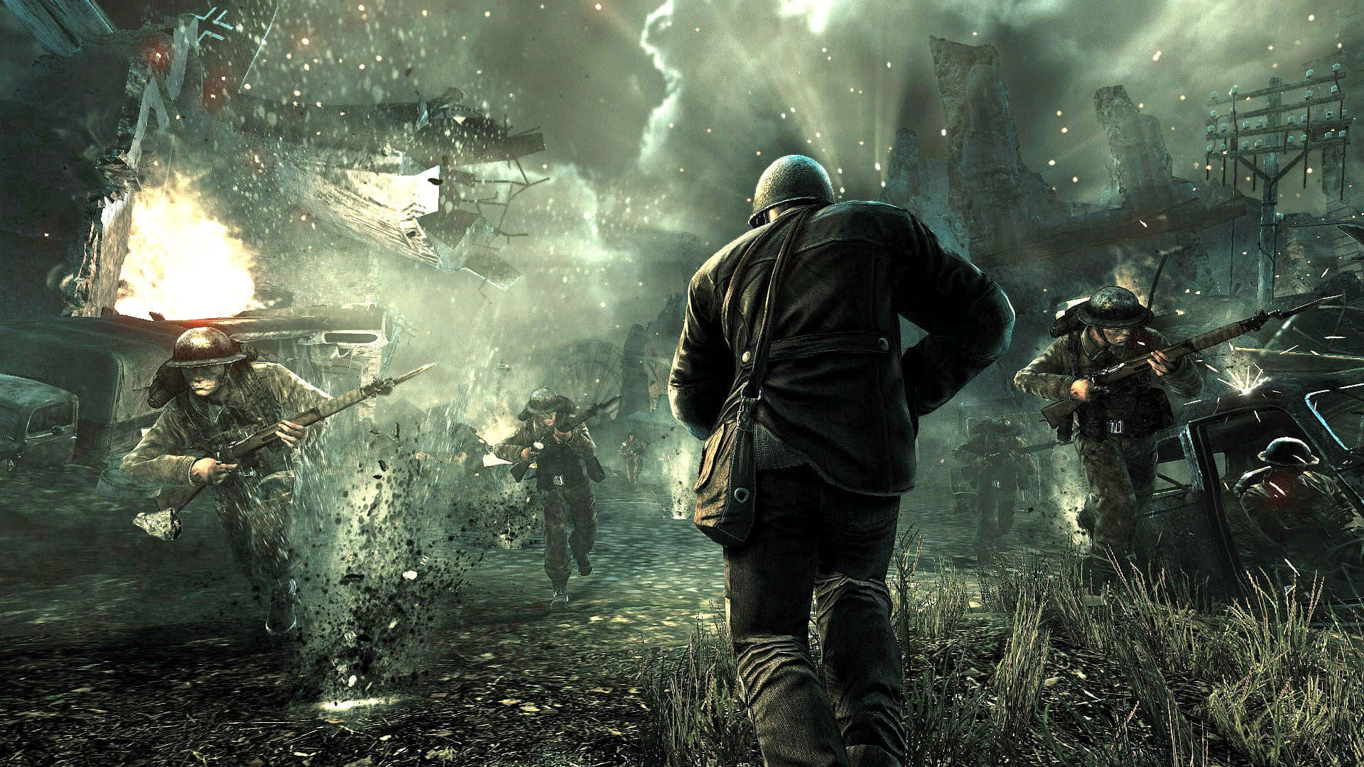 World War, battlefield, urban battlefield, Full HD Desktop Wallpaper