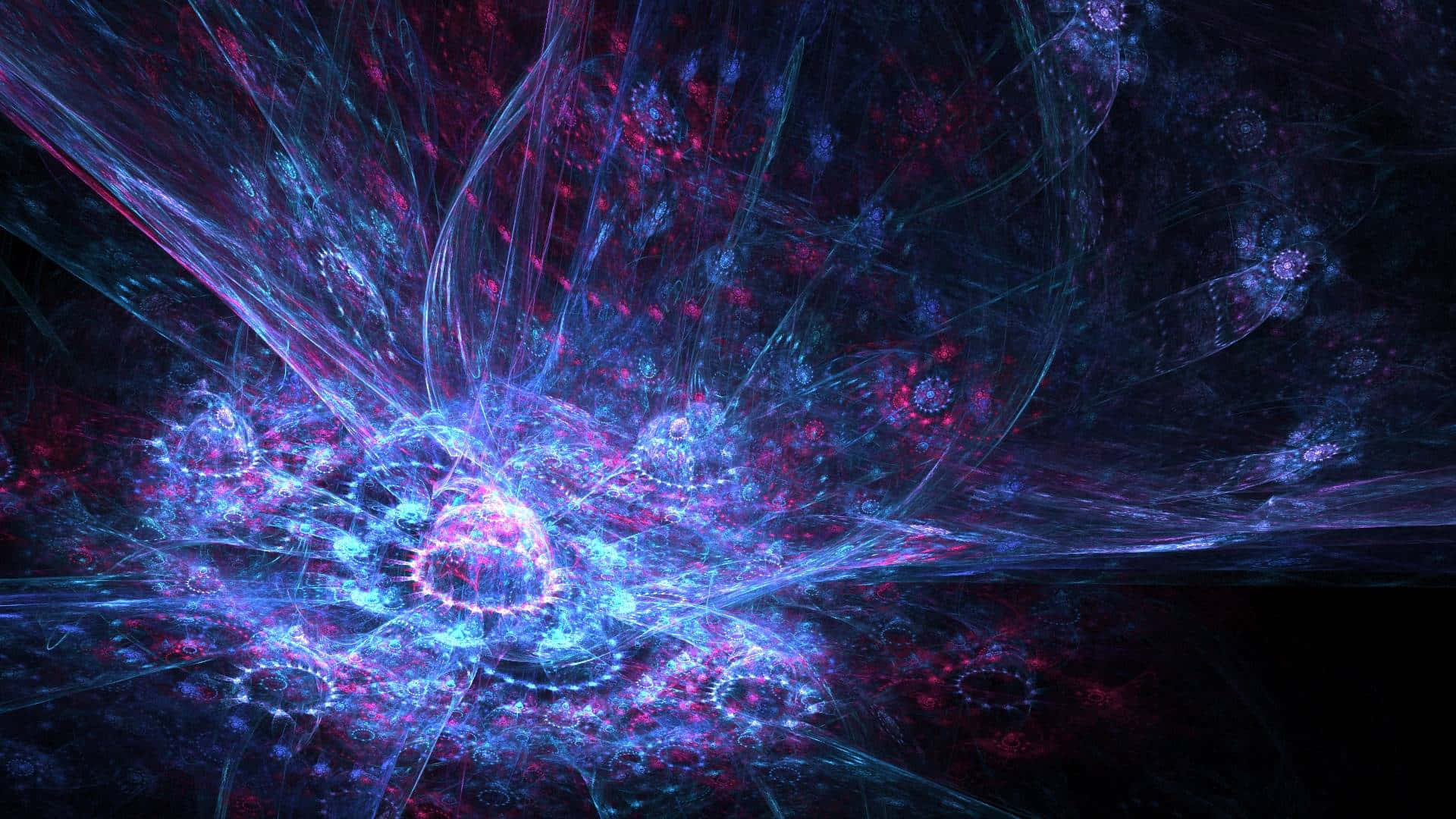 vibrant wormhole, electric blue, magenta, Full HD Desktop Wallpaper