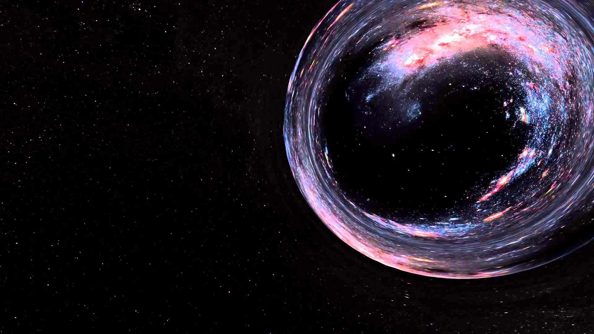 Wormhole, nebulae, stars, Full HD Desktop Wallpaper