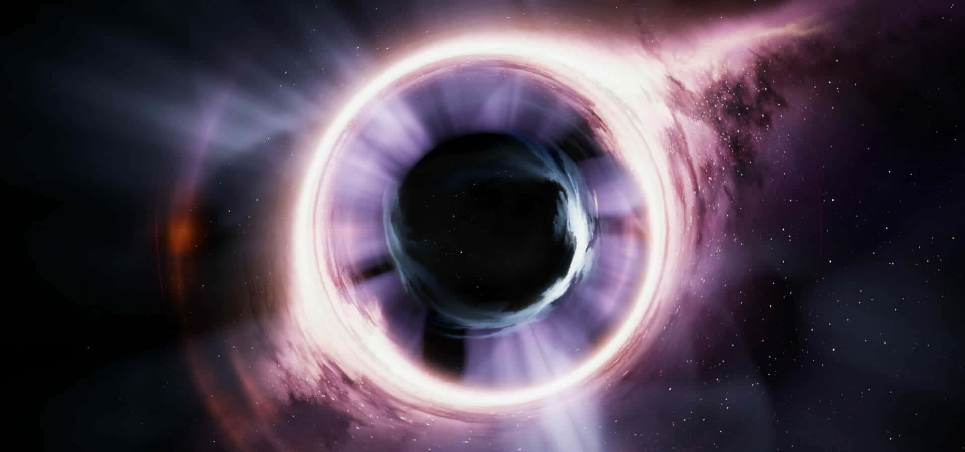 cosmic wormhole, black hole, accretion disk, Full HD Desktop Wallpaper