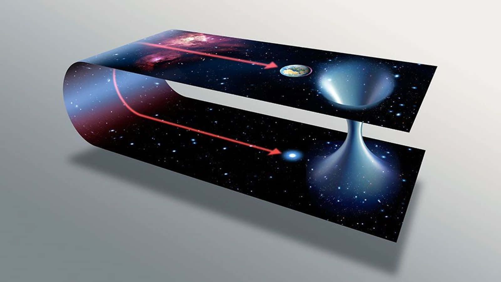 space wormhole, 3D-rendered, curved spacetime, HD Desktop Wallpaper