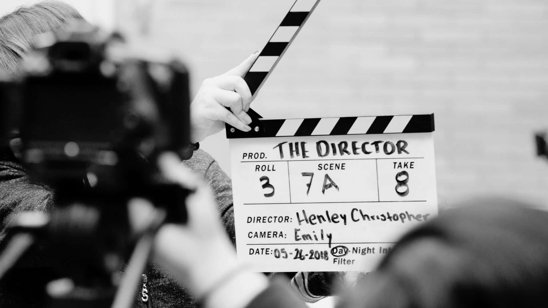 clapperboard, film set, camera, Full HD Desktop Wallpaper