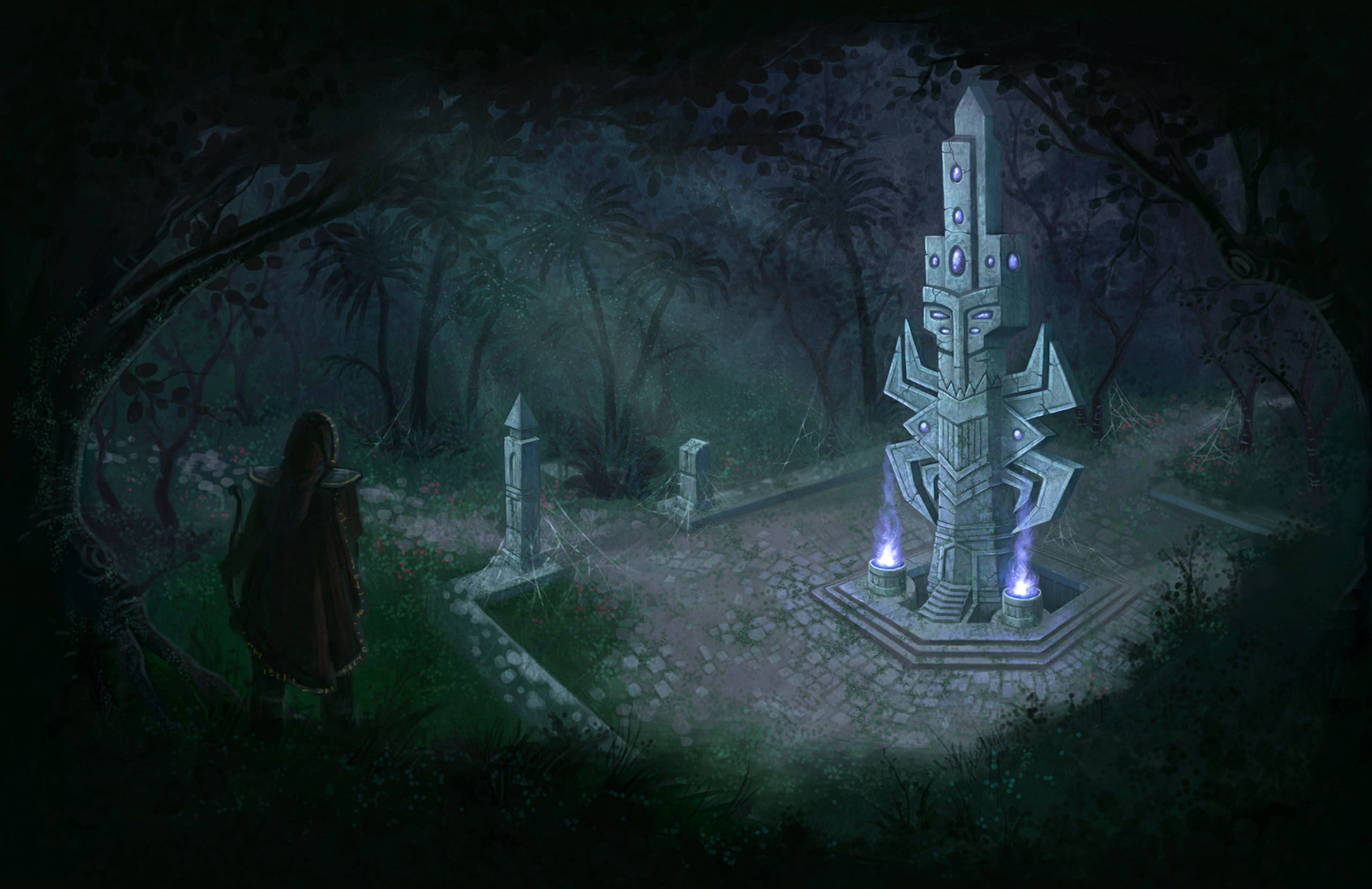 Wrath Of The Lich King, obelisk, dark cloak, 2K Desktop Wallpaper
