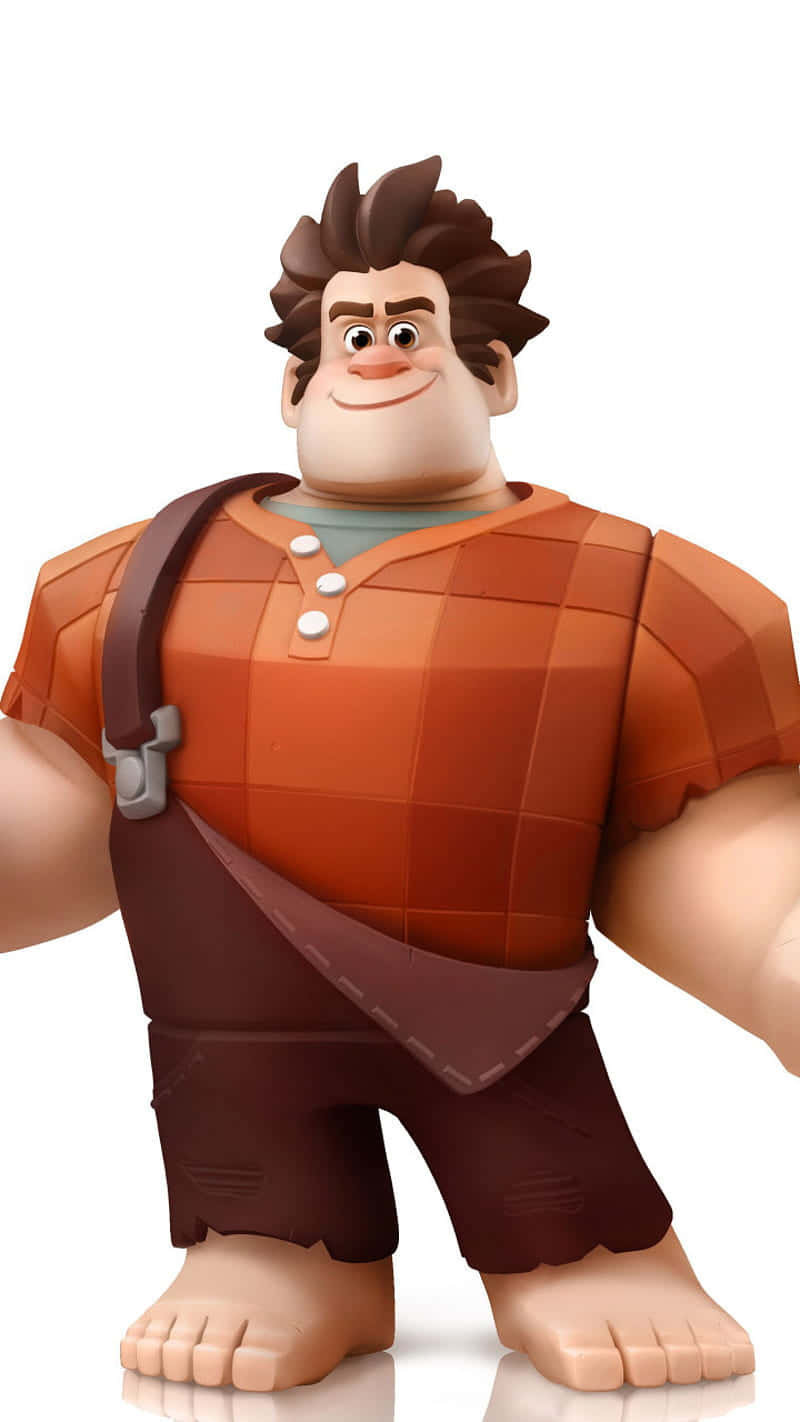 Wreck-It Ralph, Ralph, orange plaid shirt, HD Phone Wallpaper