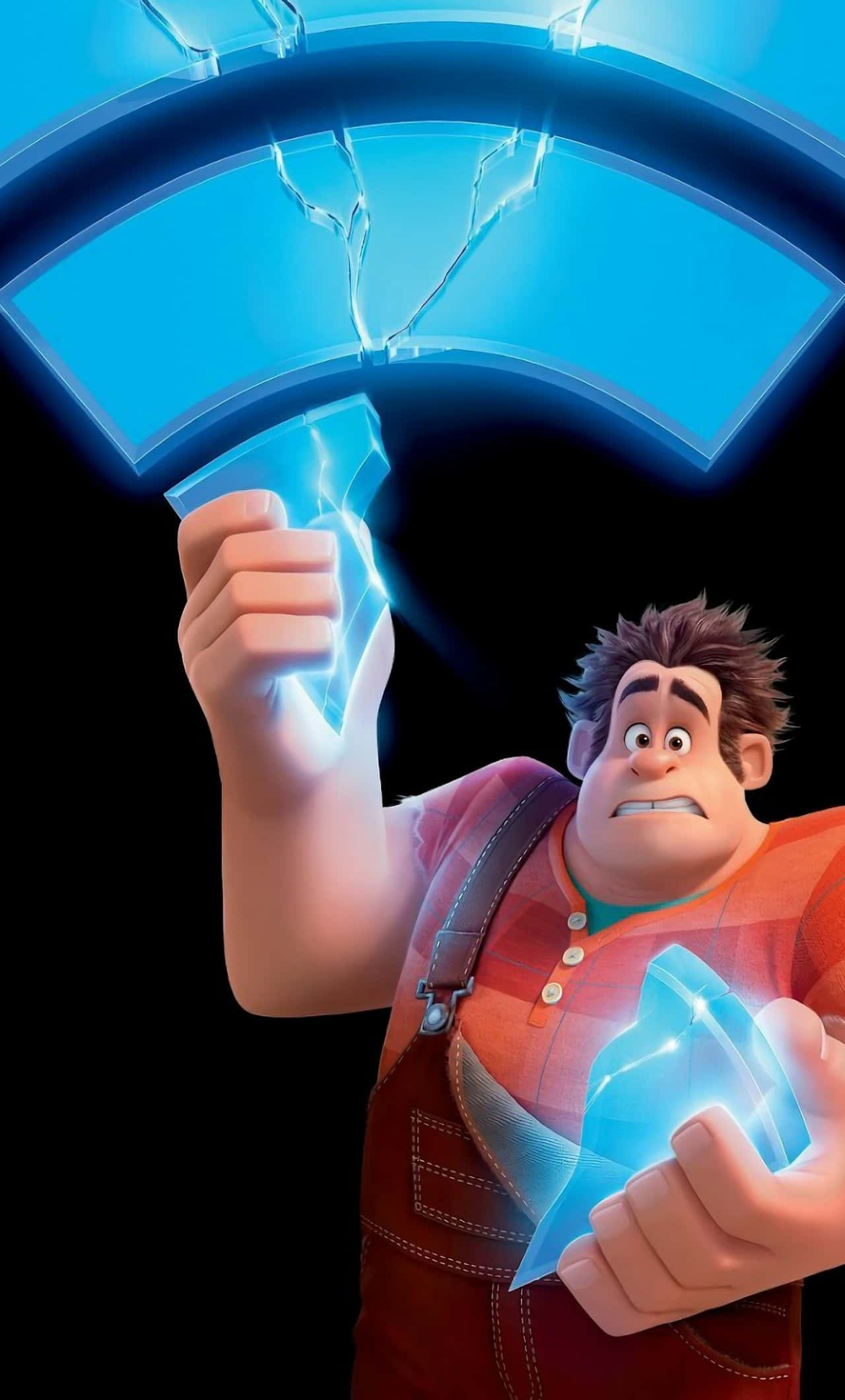 Ralph, Wreck-it Ralph, WiFi symbol, Full HD Phone Wallpaper