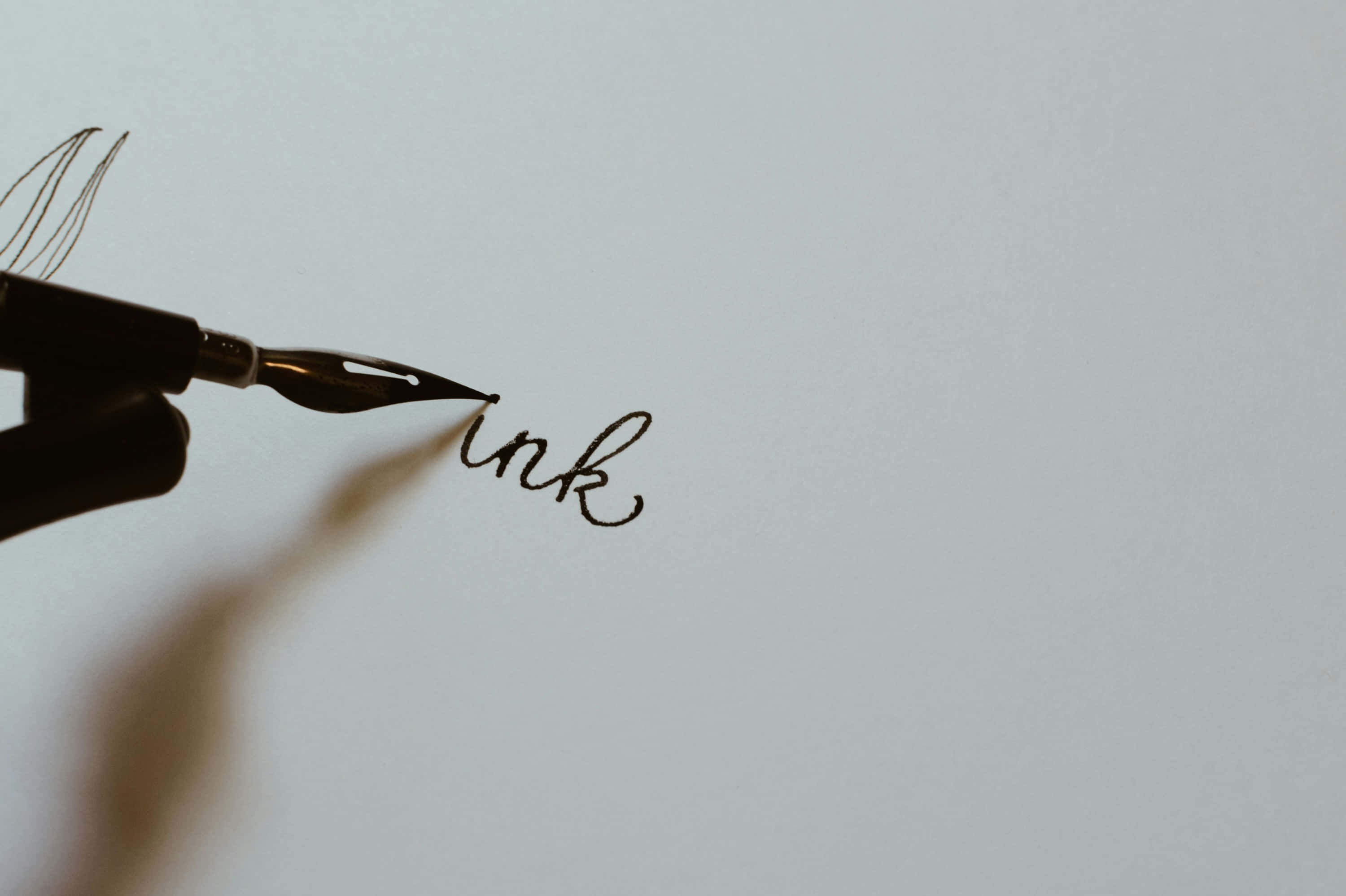 fountain pen, ink, cursive, 2K Desktop Wallpaper
