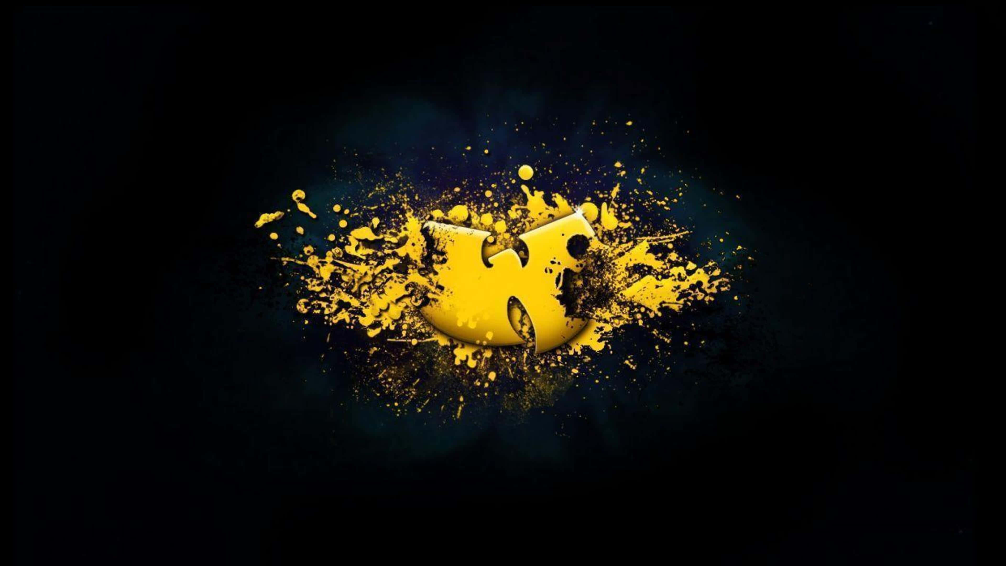 Wu Tang Clan, yellow splash logo, 4K, 4K Desktop Wallpaper
