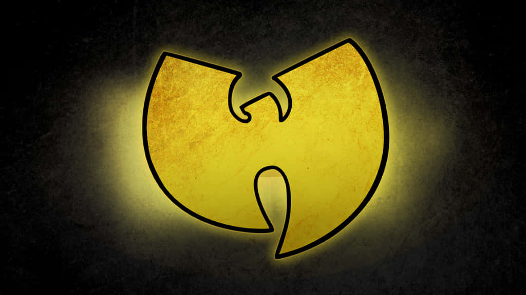 Wu Tang Clan Logo, yellow sun, nine red stars, SD Desktop Wallpaper