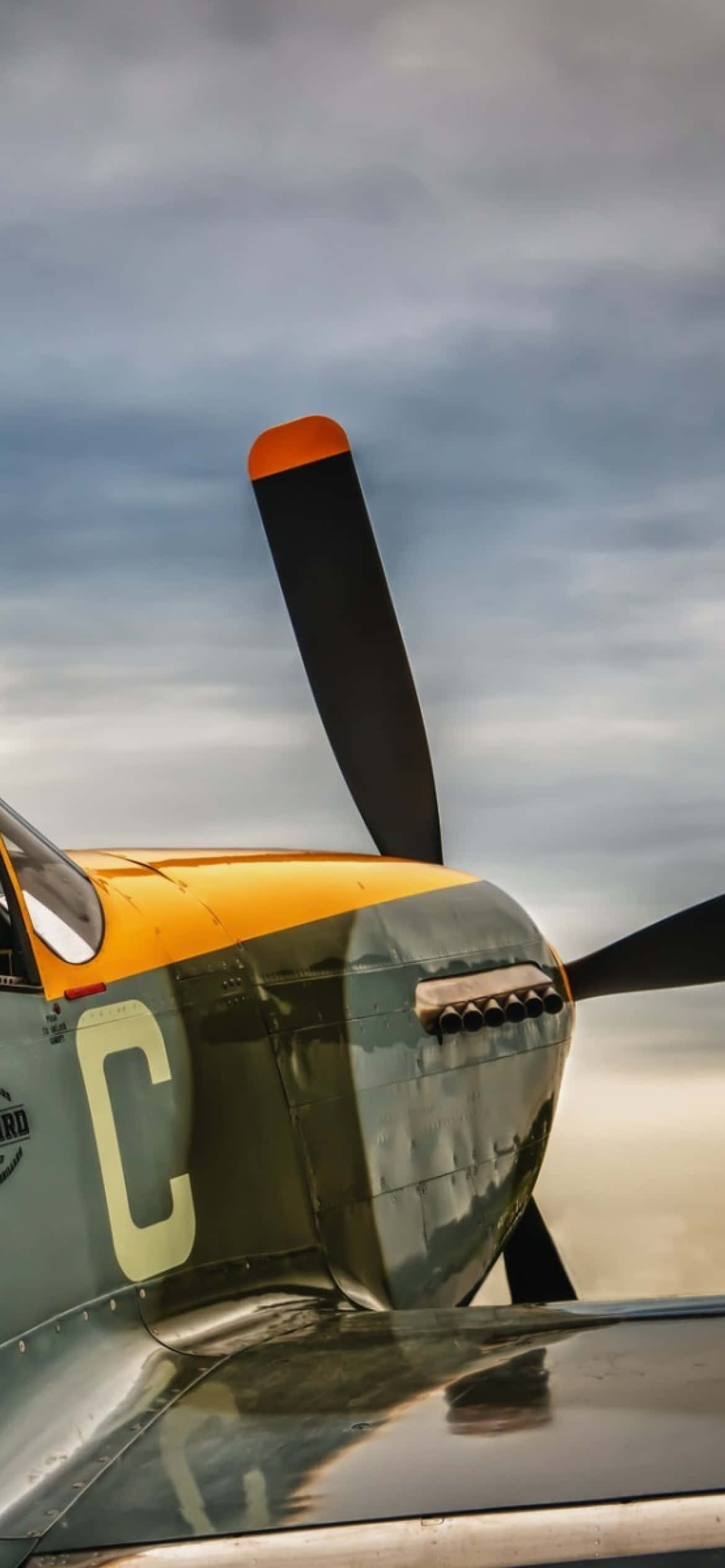 vintage warplane, propeller, cockpit, Full HD Phone Wallpaper