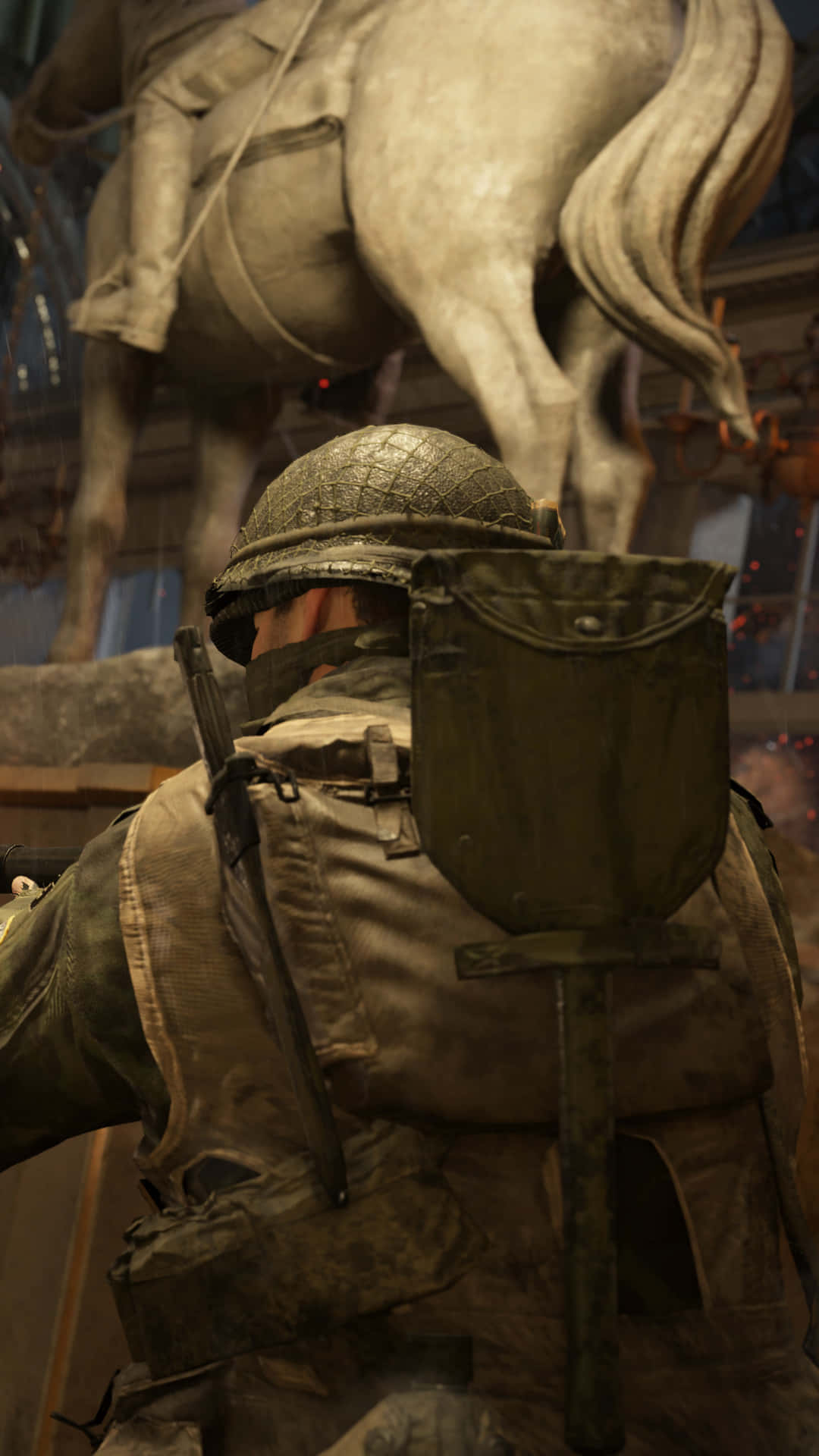 WW2 iPhone, soldier, worn gear, Full HD Phone Wallpaper