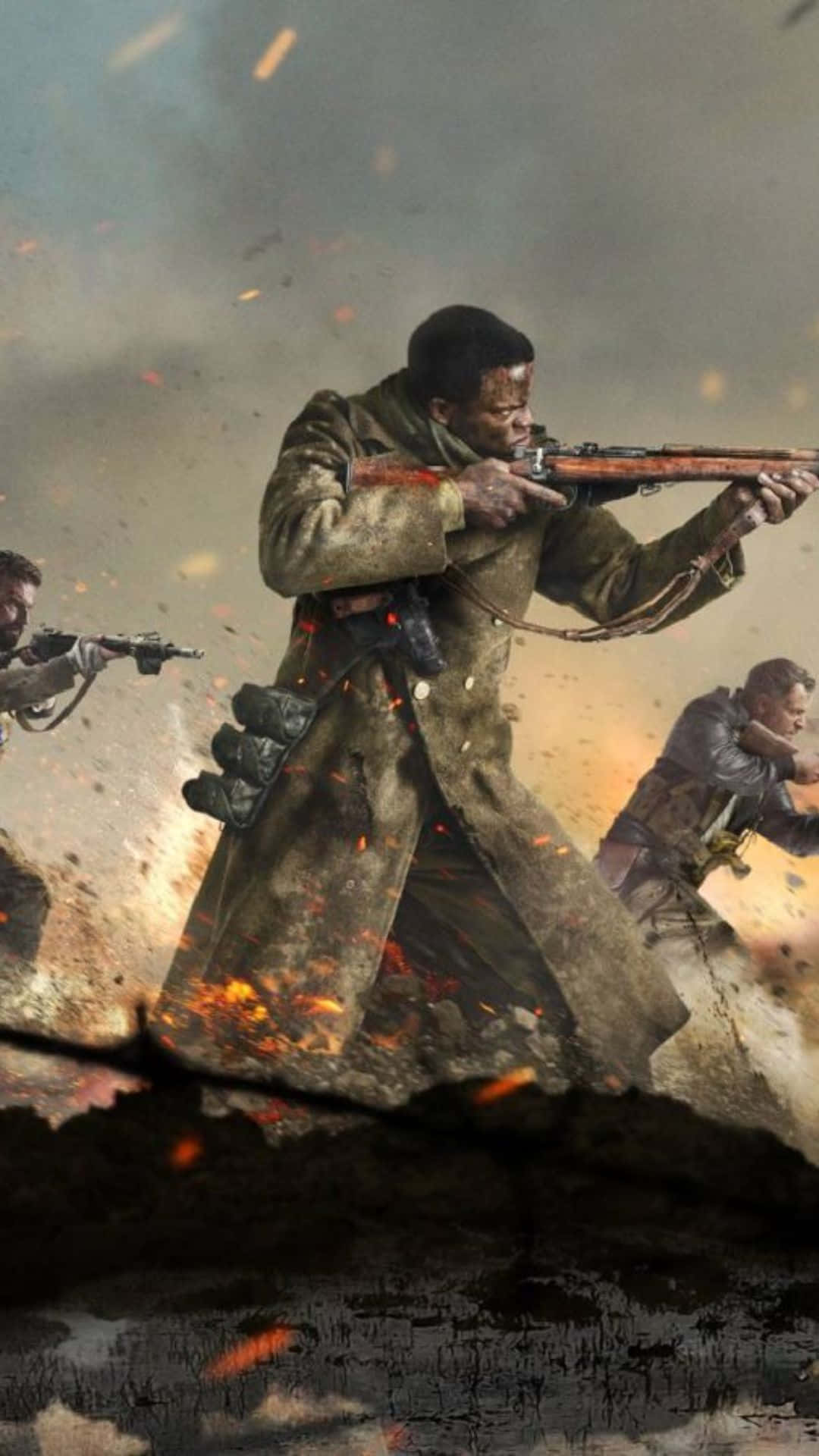 WW2, iPhone, soldiers, Full HD Phone Wallpaper