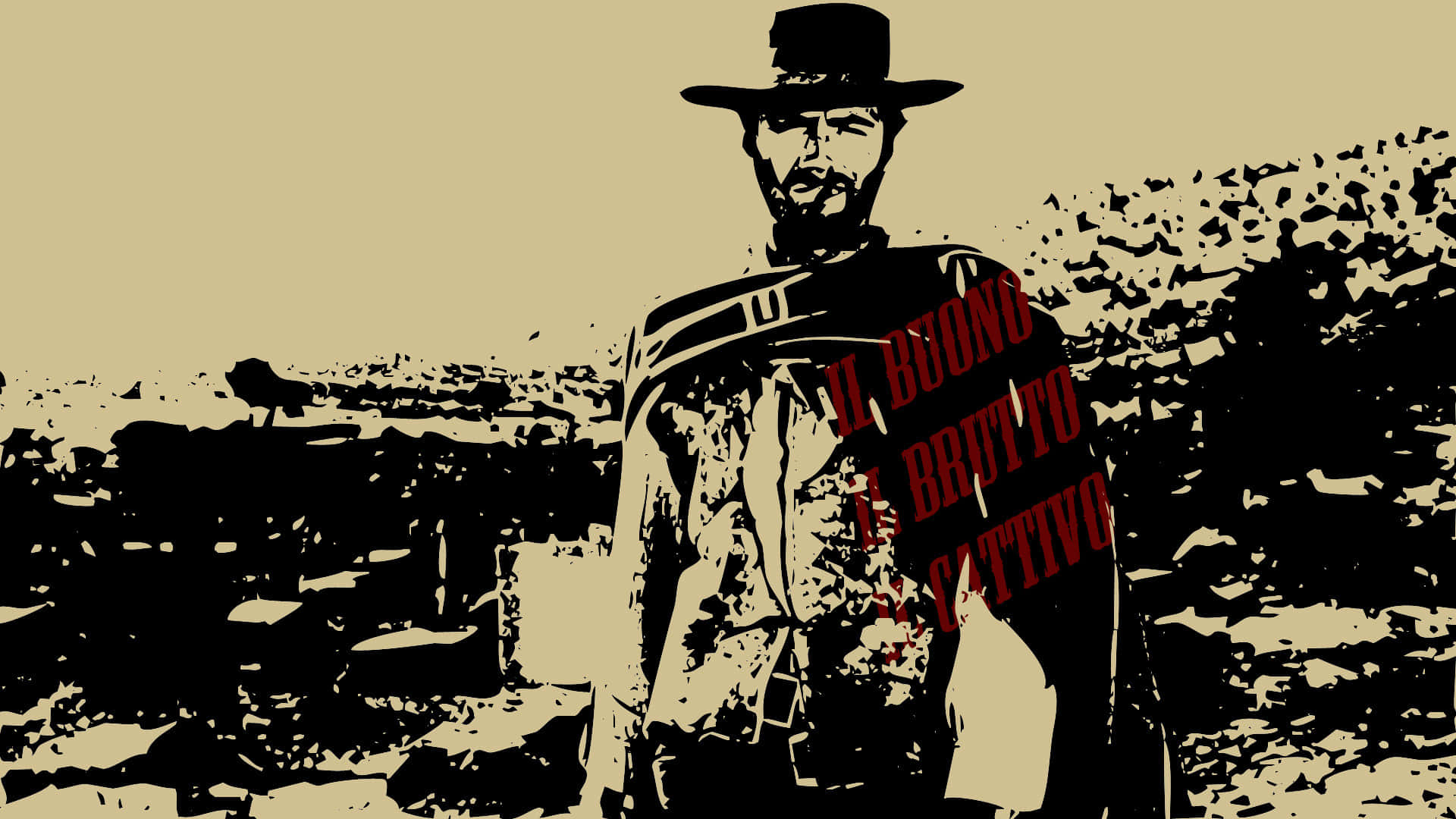 Western Desktop, cowboy, desert landscape, Full HD Desktop Wallpaper